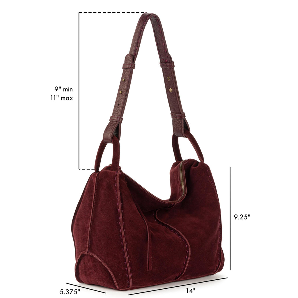 The Sak Los Feliz Hobo Purse - Premium Large Leather Women's Handbag for Everyday & Travel - Durable Purse With Zipper Pocket