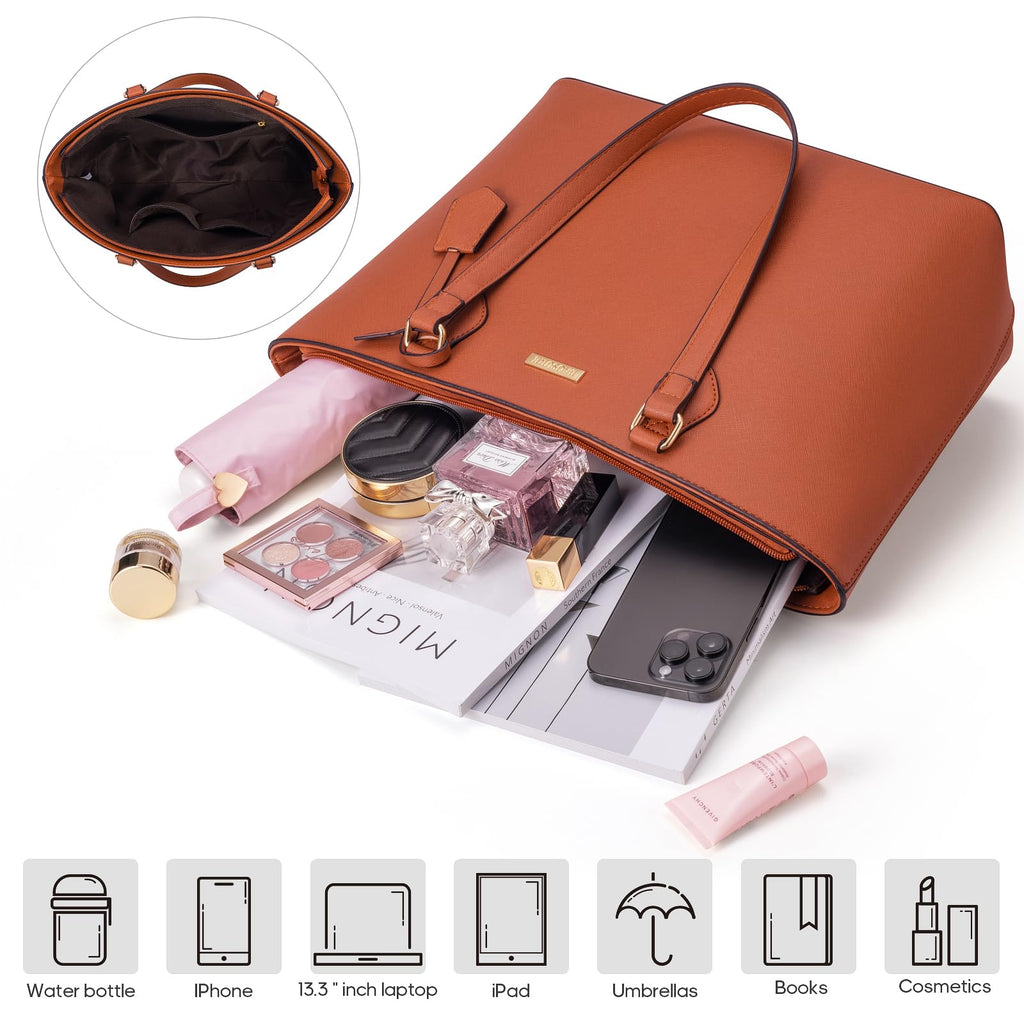 4PCS Women Fashion Handbags Purses Wallet Shoulder Bags Casual Tote Bag Crossbody Bags, Handbag Set Gift for Ladies Girls