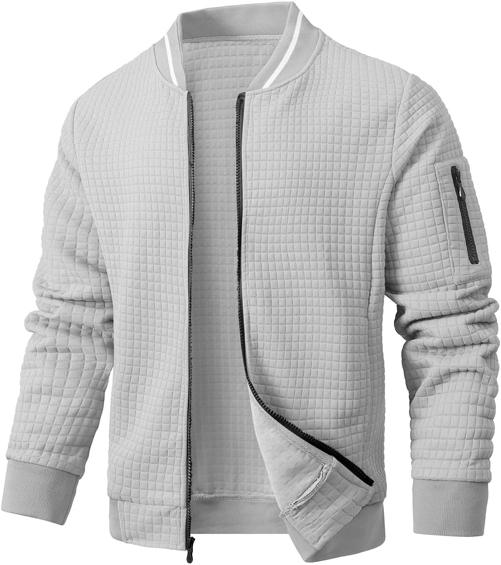 Mens Casual Jacket Lightweight Jacket Varsity Coat