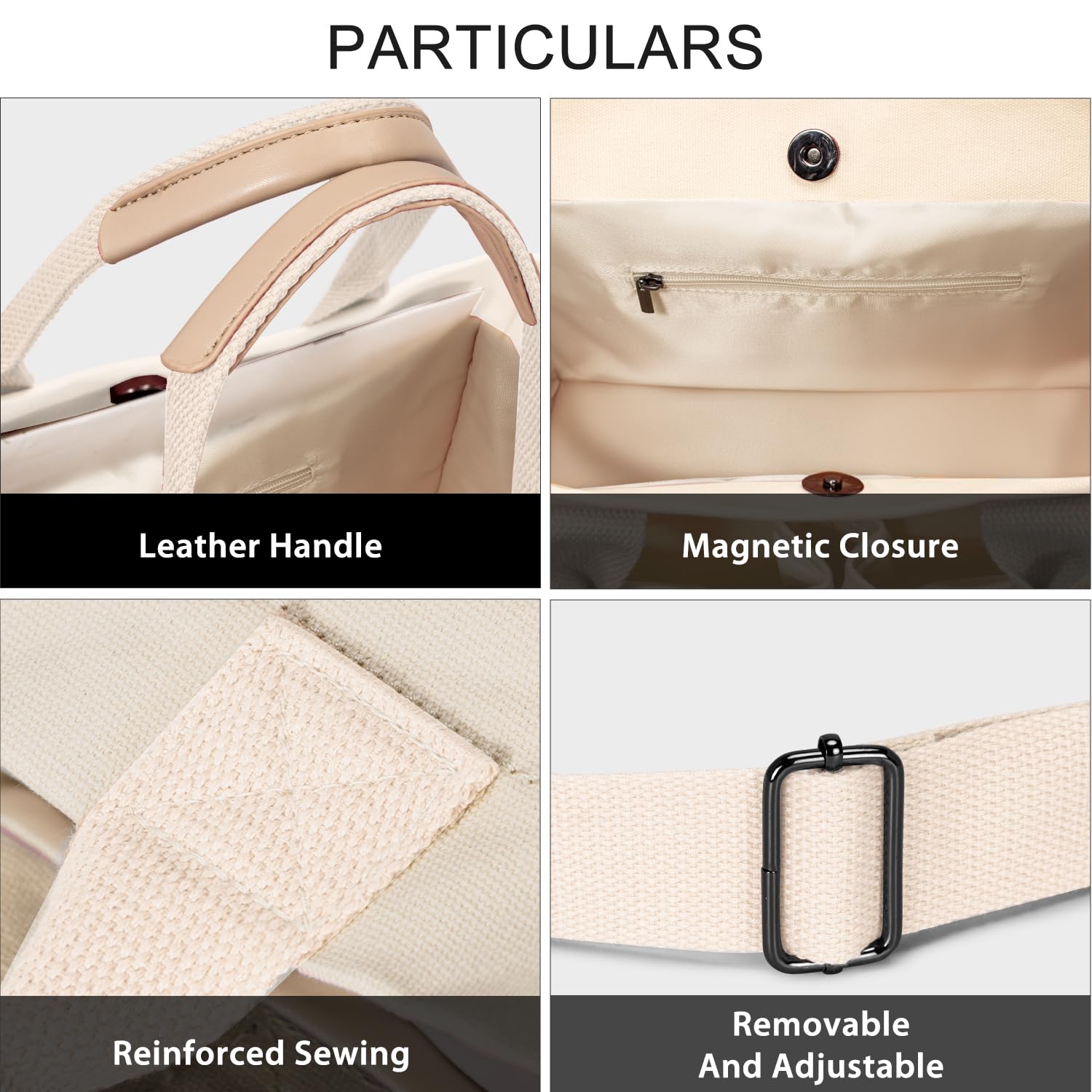 Tote Bags for Women Canvas Tote Purse Crossbody with Pockets Top Handle Shoulder Satchel Bag for Women