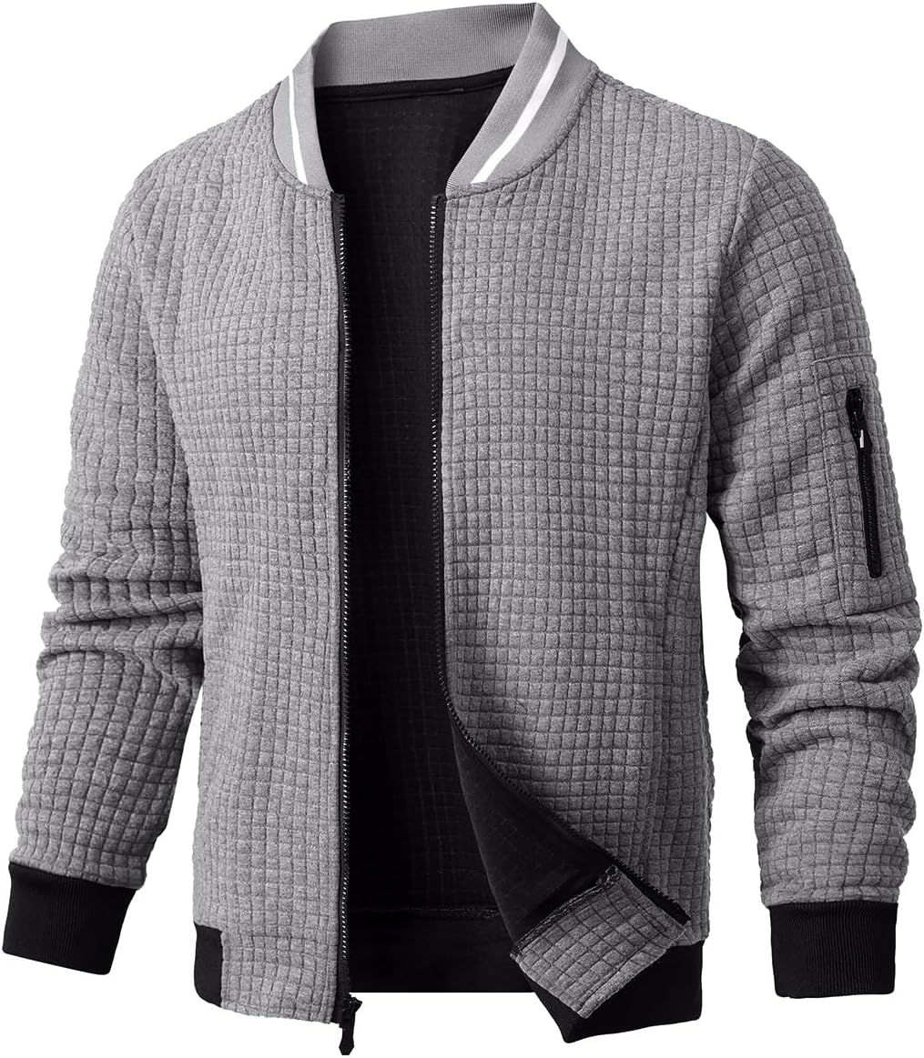 Mens Casual Jacket Lightweight Jacket Varsity Coat