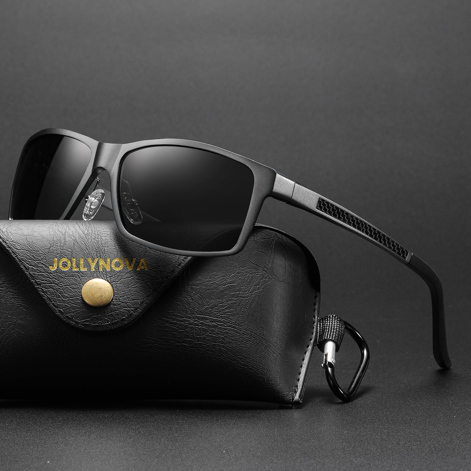 Adjustable Tint Sunglasses, 1-9 Gears Steampunk Retro Metal Round Polarized Glasses with ND Filter Lenses