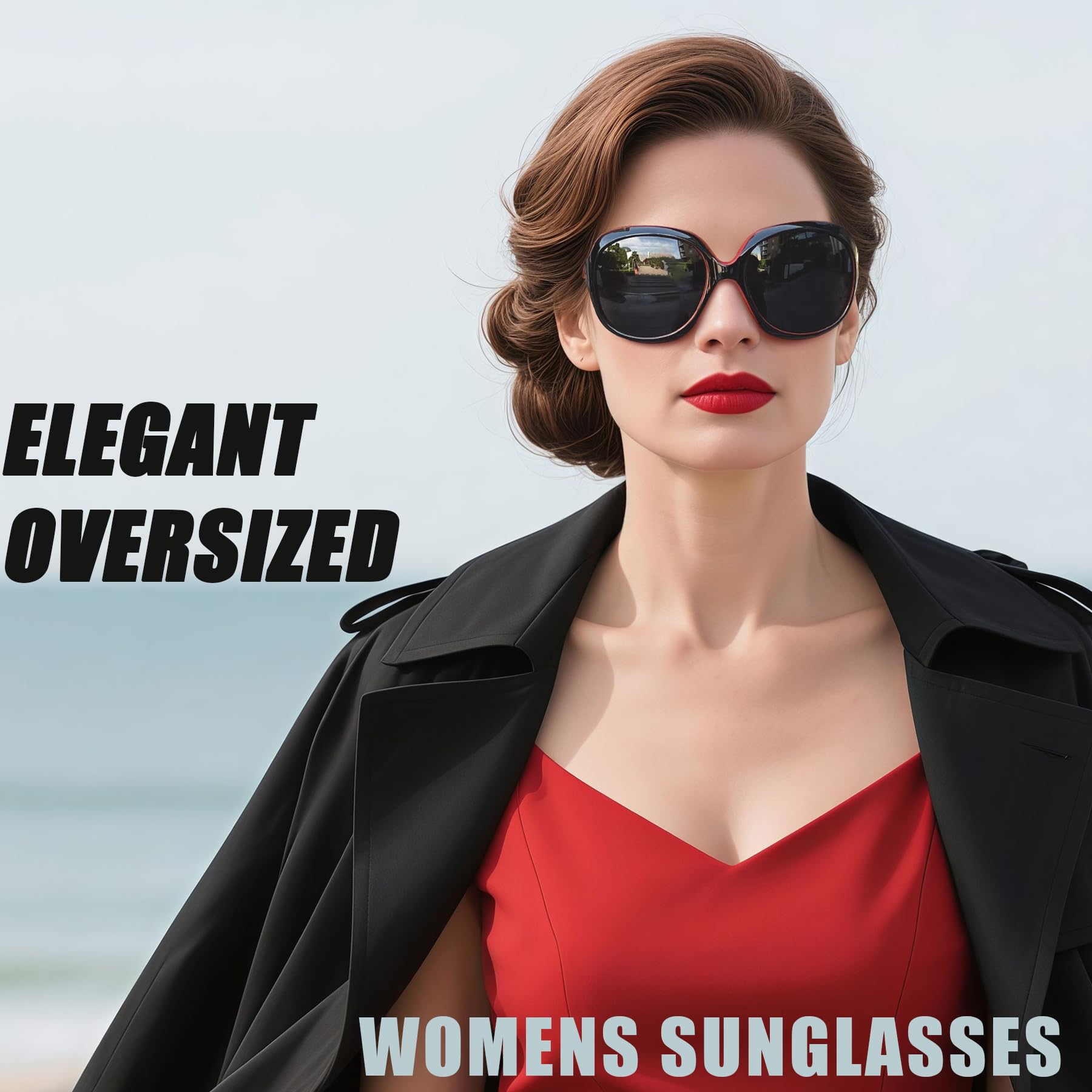 Joopin Oversized Sunglasses Womens Trendy Polarized Large Driving Sun Glasses Ladies UV Protective Big Sunnies Shades