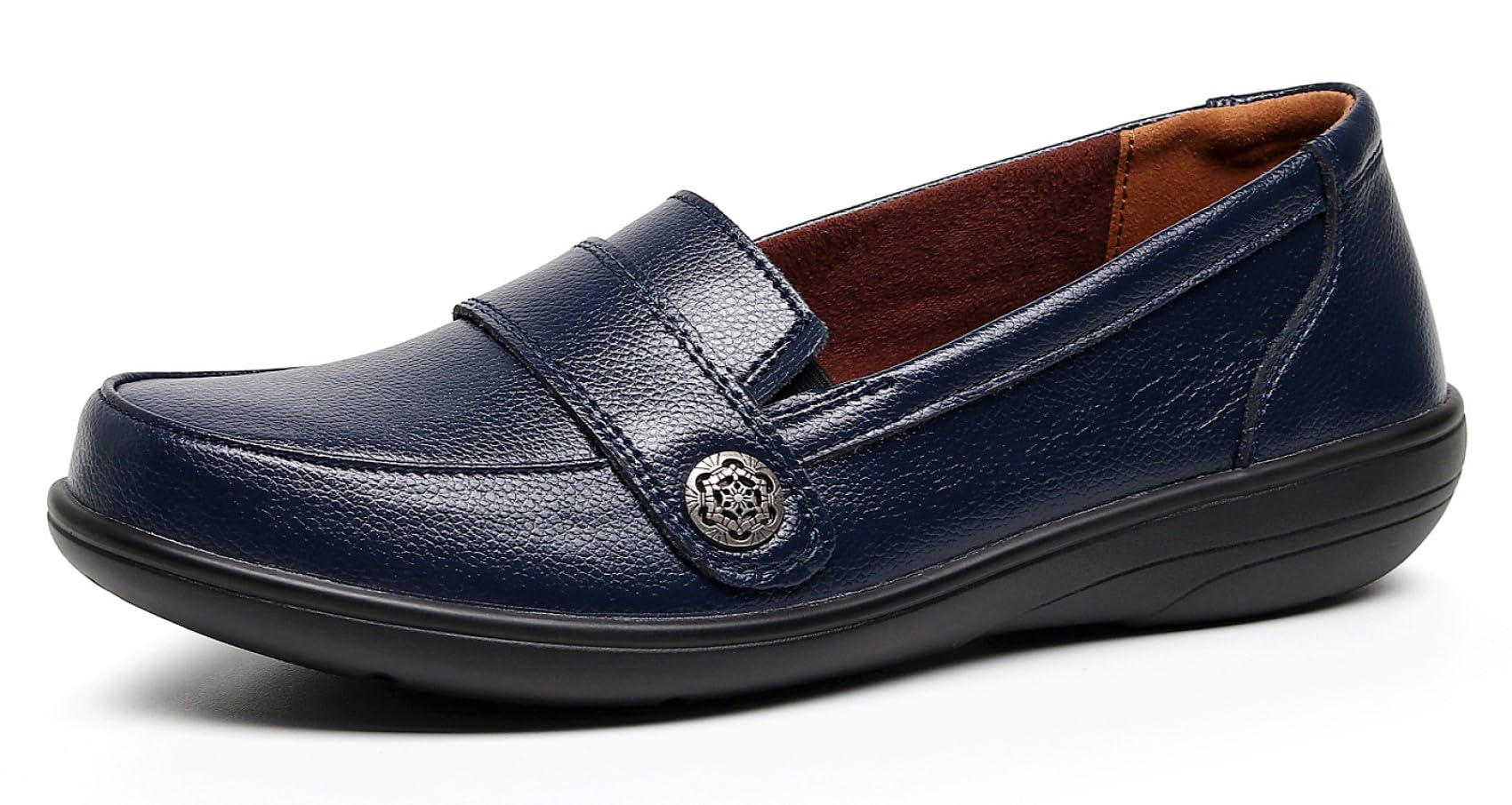 VenusCelia Women's Band Walking Flat Loafer