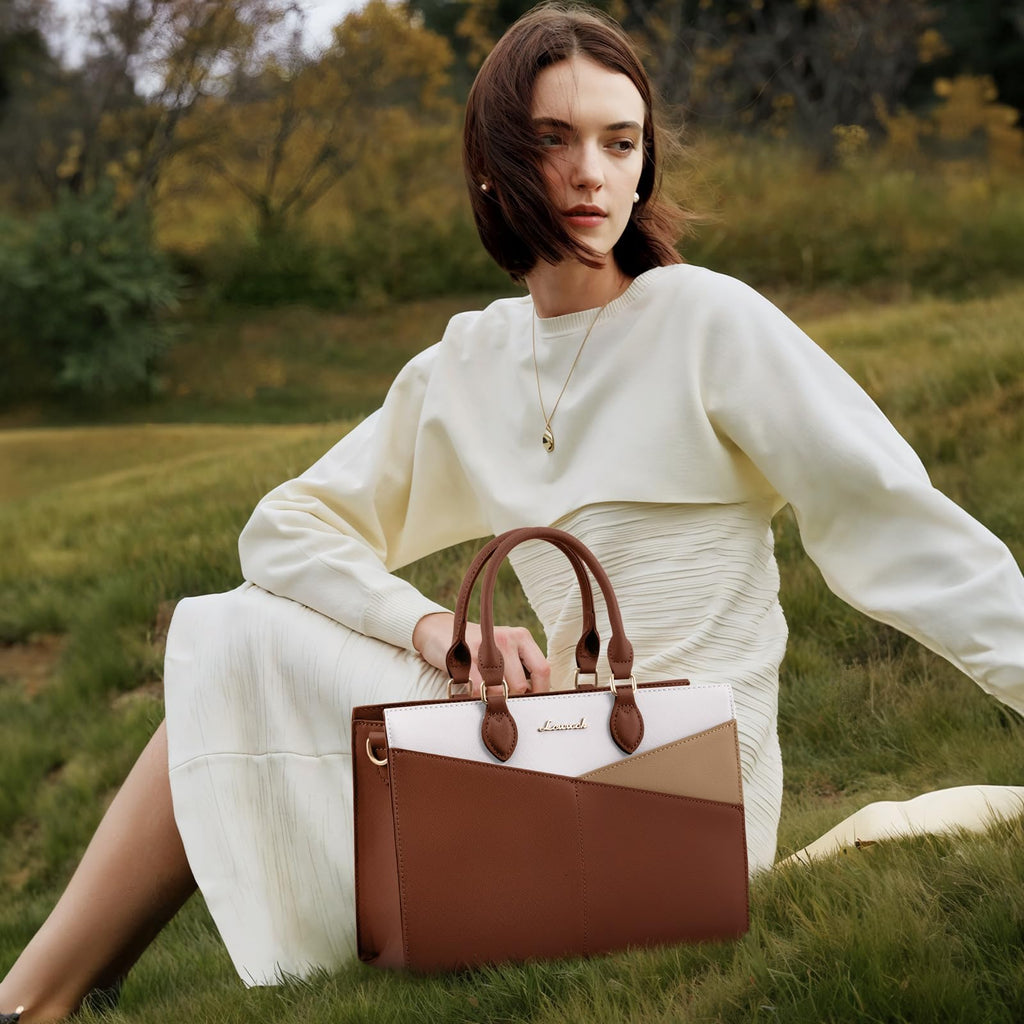 LOVEVOOK Purses for Women,Satchel Handbags Tote Bag, Black Pu Leather Shoulder Crossbody Top Handle Purse with Zipper