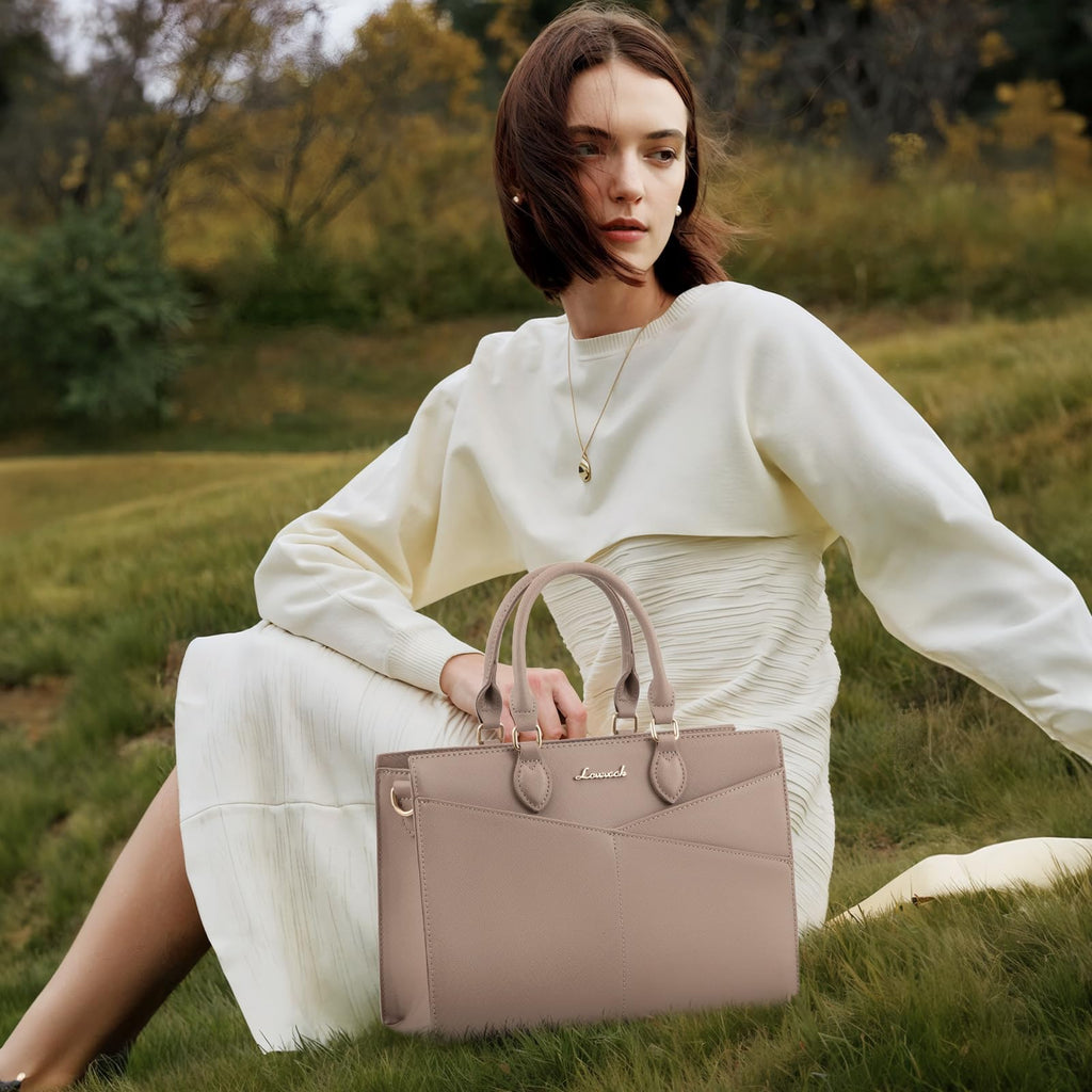 LOVEVOOK Purses for Women,Satchel Handbags Tote Bag, Black Pu Leather Shoulder Crossbody Top Handle Purse with Zipper