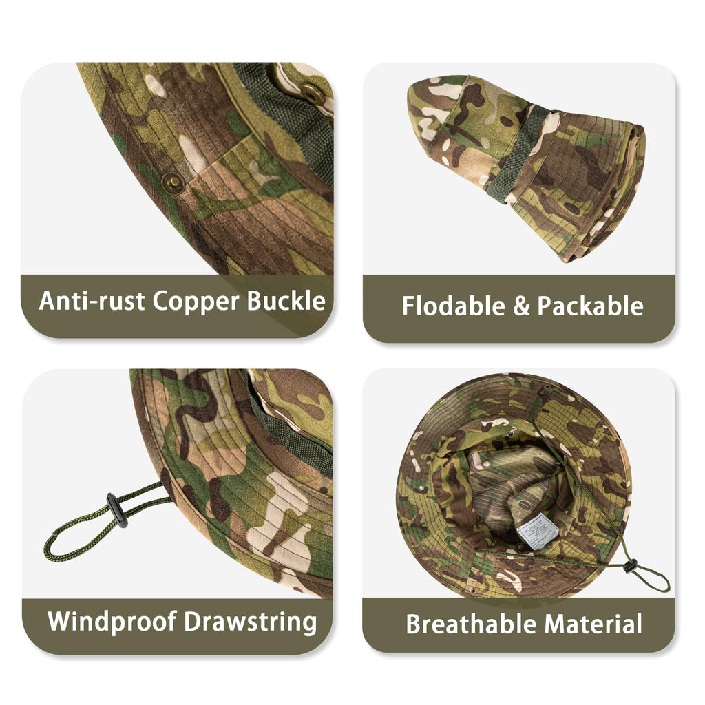 Sun Hats for Men Women Bucket Hat UPF 50+ UV Protection Boonie Hat for Safari Fishing Hiking Garden Beach