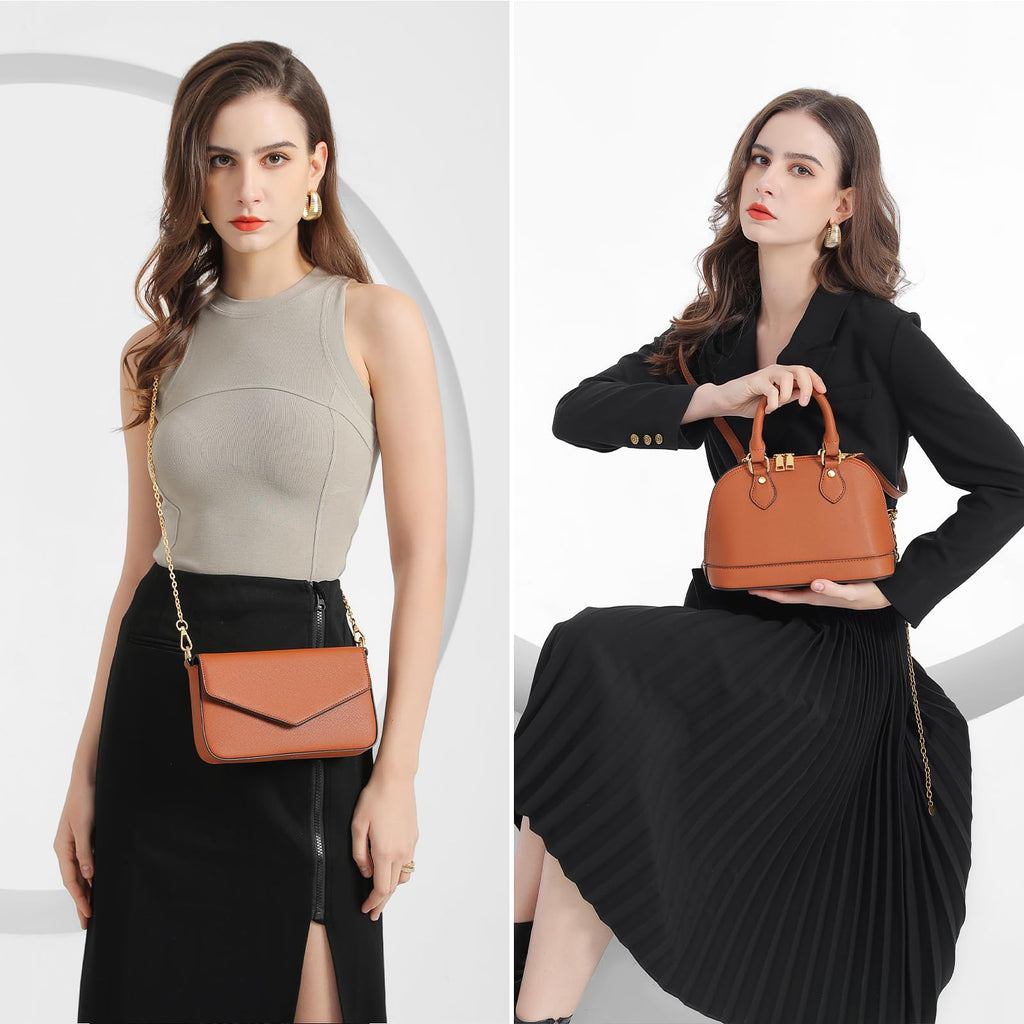 4PCS Women Fashion Handbags Purses Wallet Shoulder Bags Casual Tote Bag Crossbody Bags, Handbag Set Gift for Ladies Girls