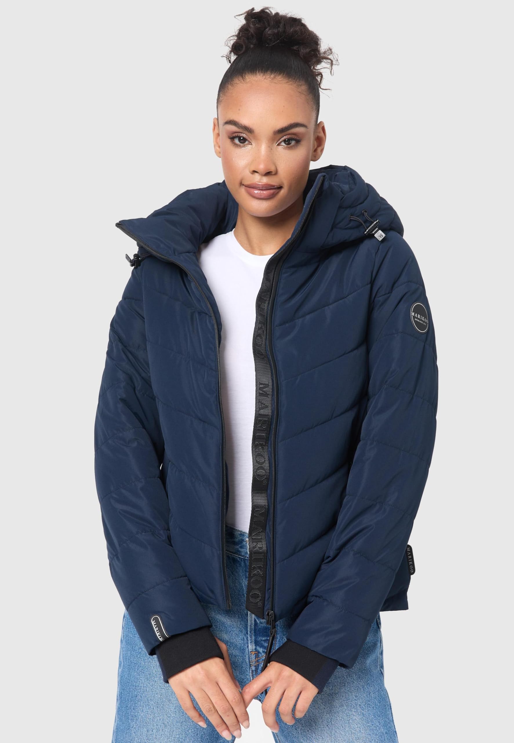 Marikoo Women's Winter Jacket with Hood - Weather-Resistant - Quilted Puffer Coat - Samuiaa XVI XS-3XL
