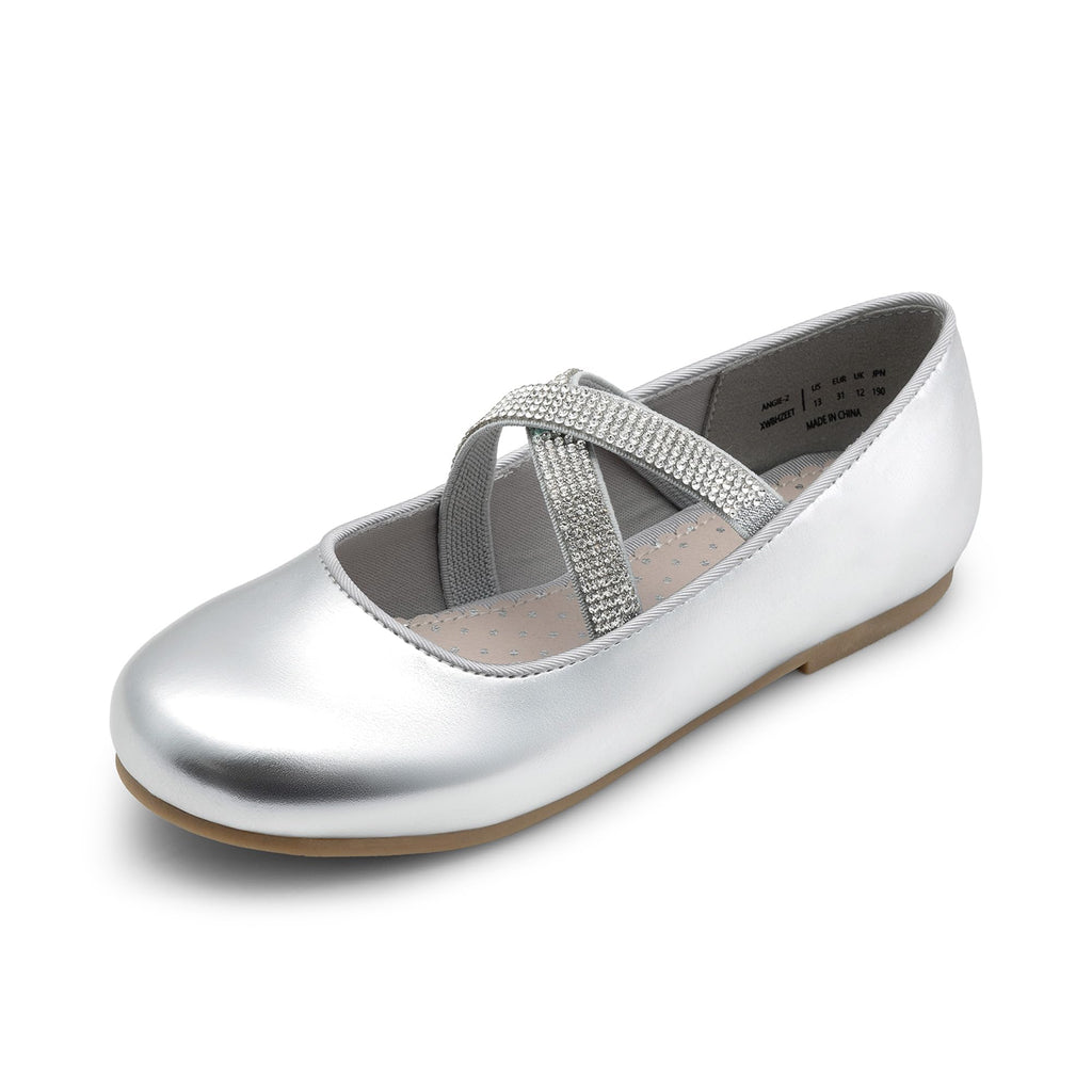 DREAM PAIRS Girls Ballerina Dress Shoes Mary Jane Flats
