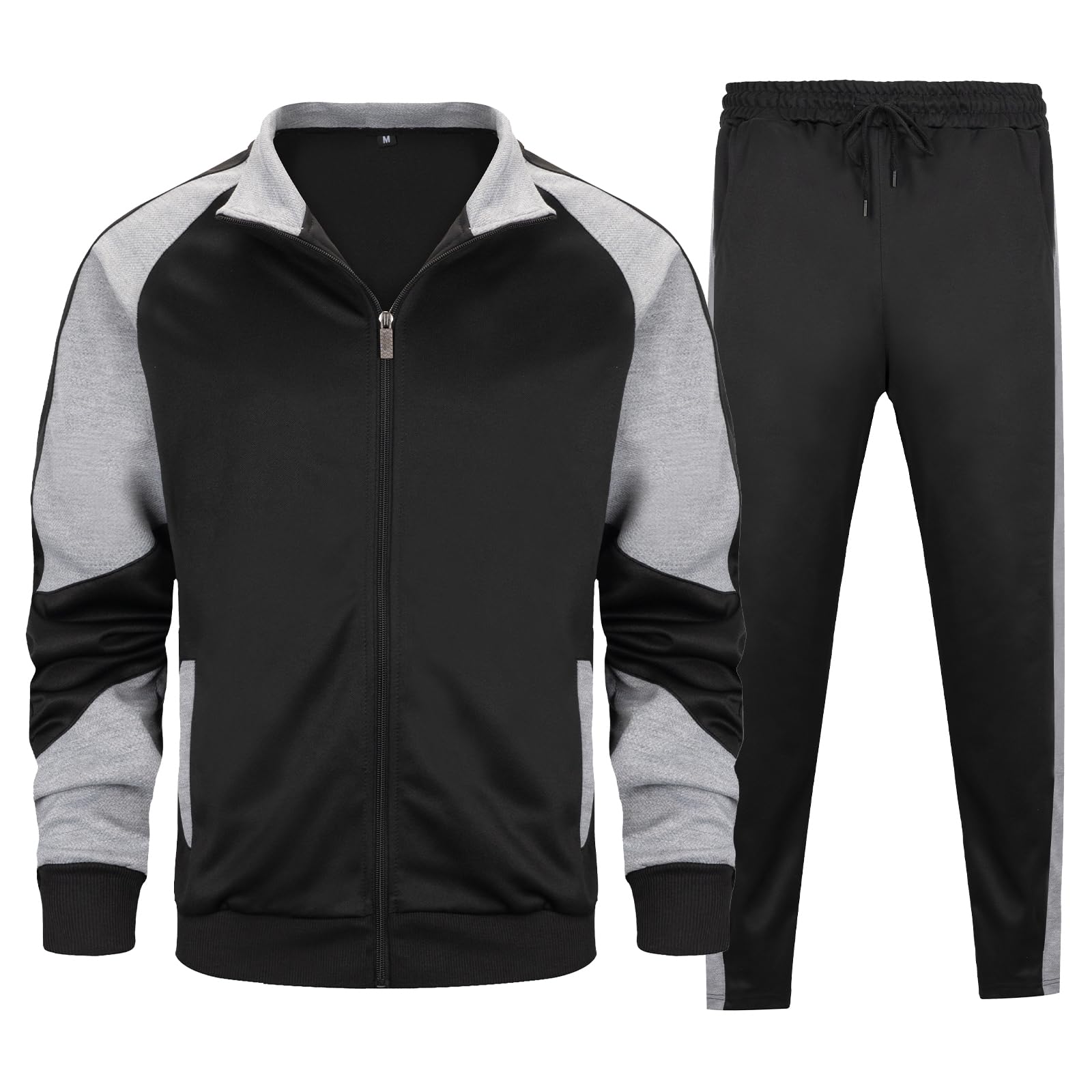 LBL Leading the Better Life Mens Track Suits Casual Full Zip Sweat Suit Active Jackets and Pants 2 Piece Outfits