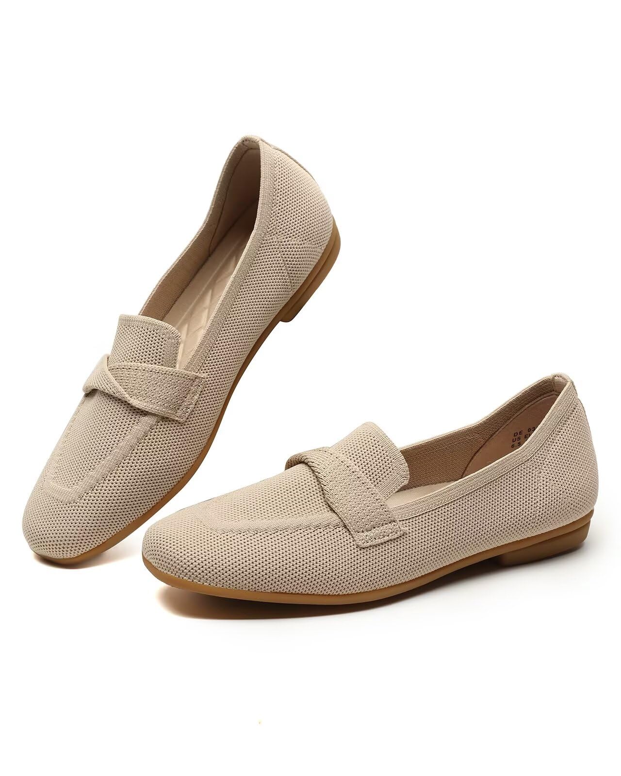 Women's Slip-on Loafer Soft Flats Comfort Knit Walking Office Work Penny Driving Dress Shoes