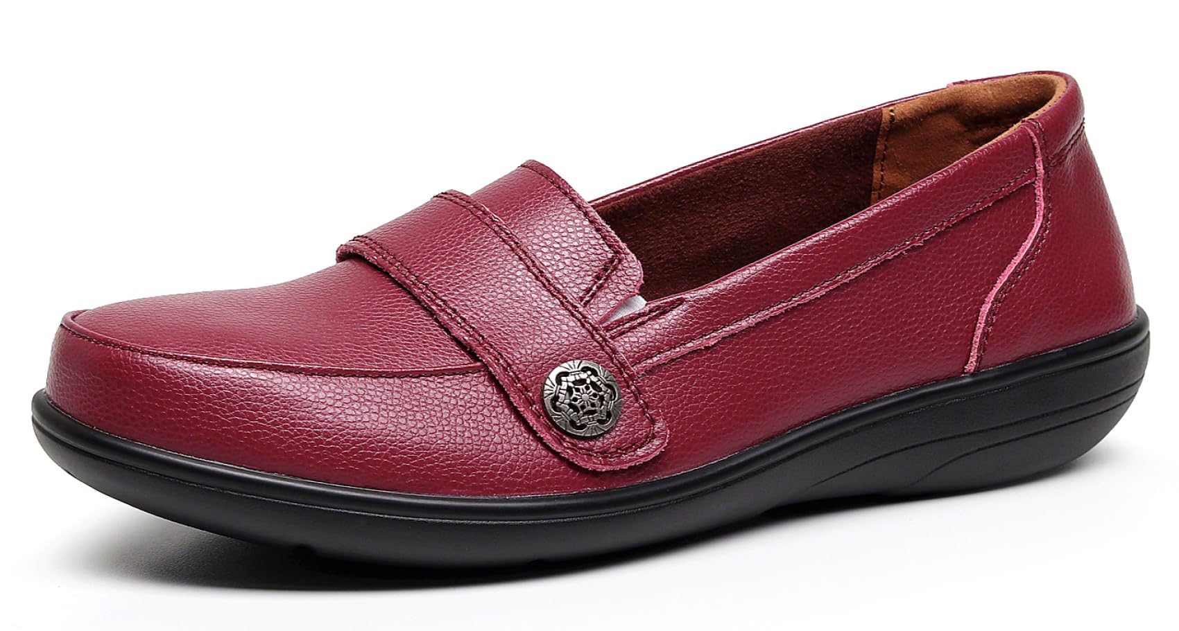 VenusCelia Women's Band Walking Flat Loafer