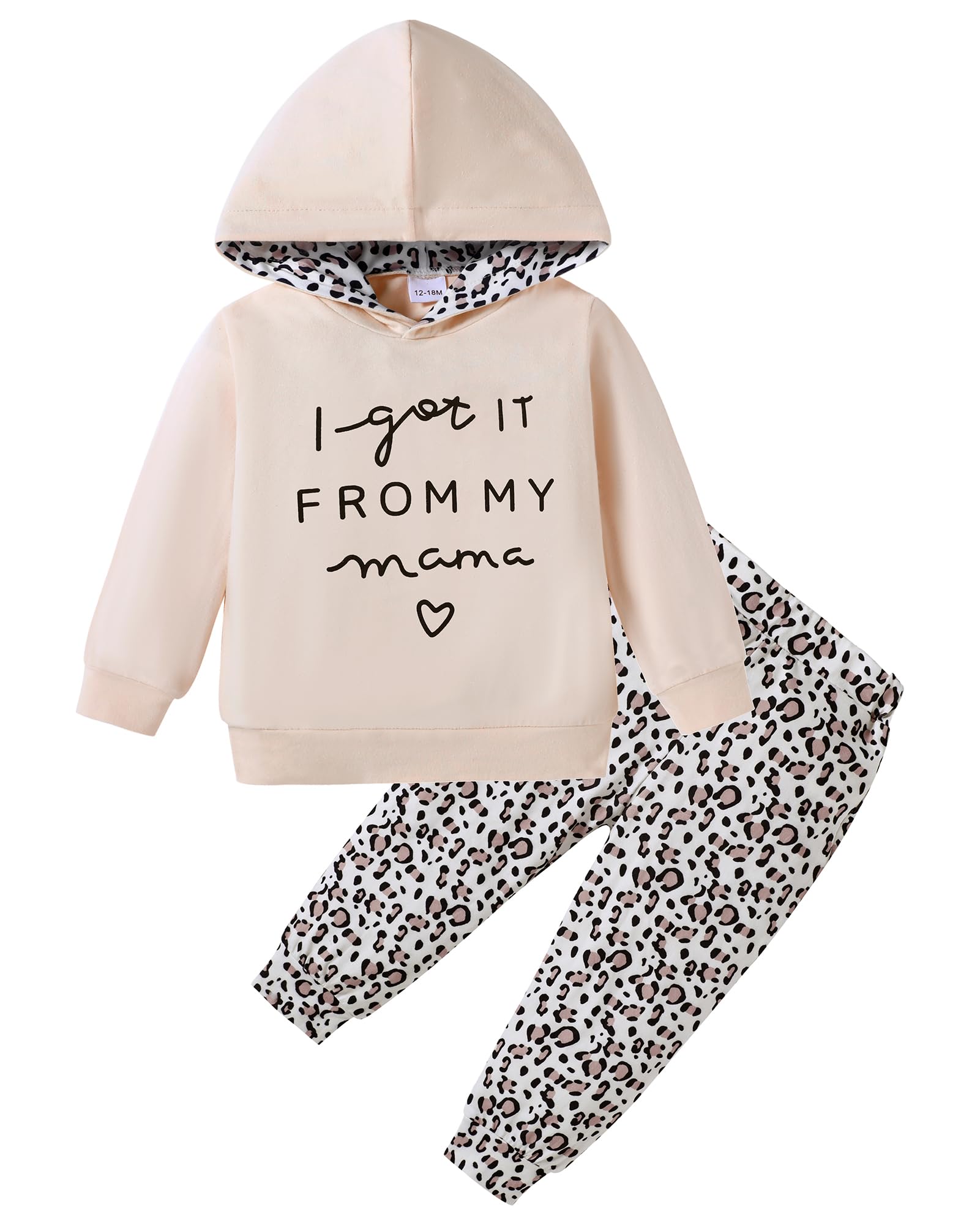 ZOEREA Toddler Girls Clothes Baby Outfits Letter Hoodie Sweatshirts Flower Sweatpants 2Pcs Tracksuit Fall Winter Clothing