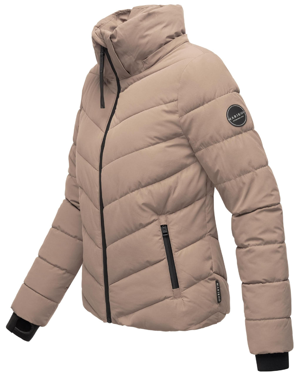 Marikoo Women's Winter Jacket with Hood - Weather-Resistant - Quilted Puffer Coat - Samuiaa XVI XS-3XL