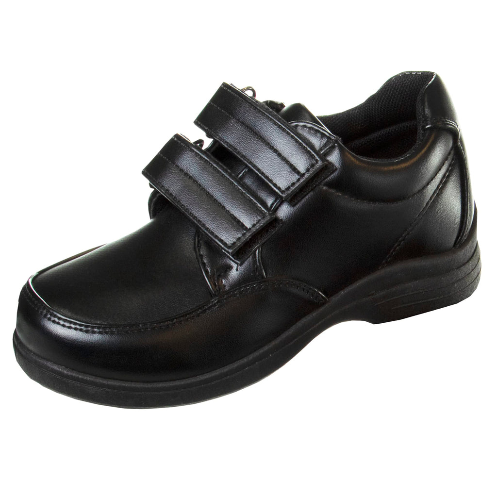 French Toast Boys Shoes - Kids Oxford School Uniform Loafer Church Dress Shoes Slip-On Faux-Leather (Toddler-Big Kid) (Black)