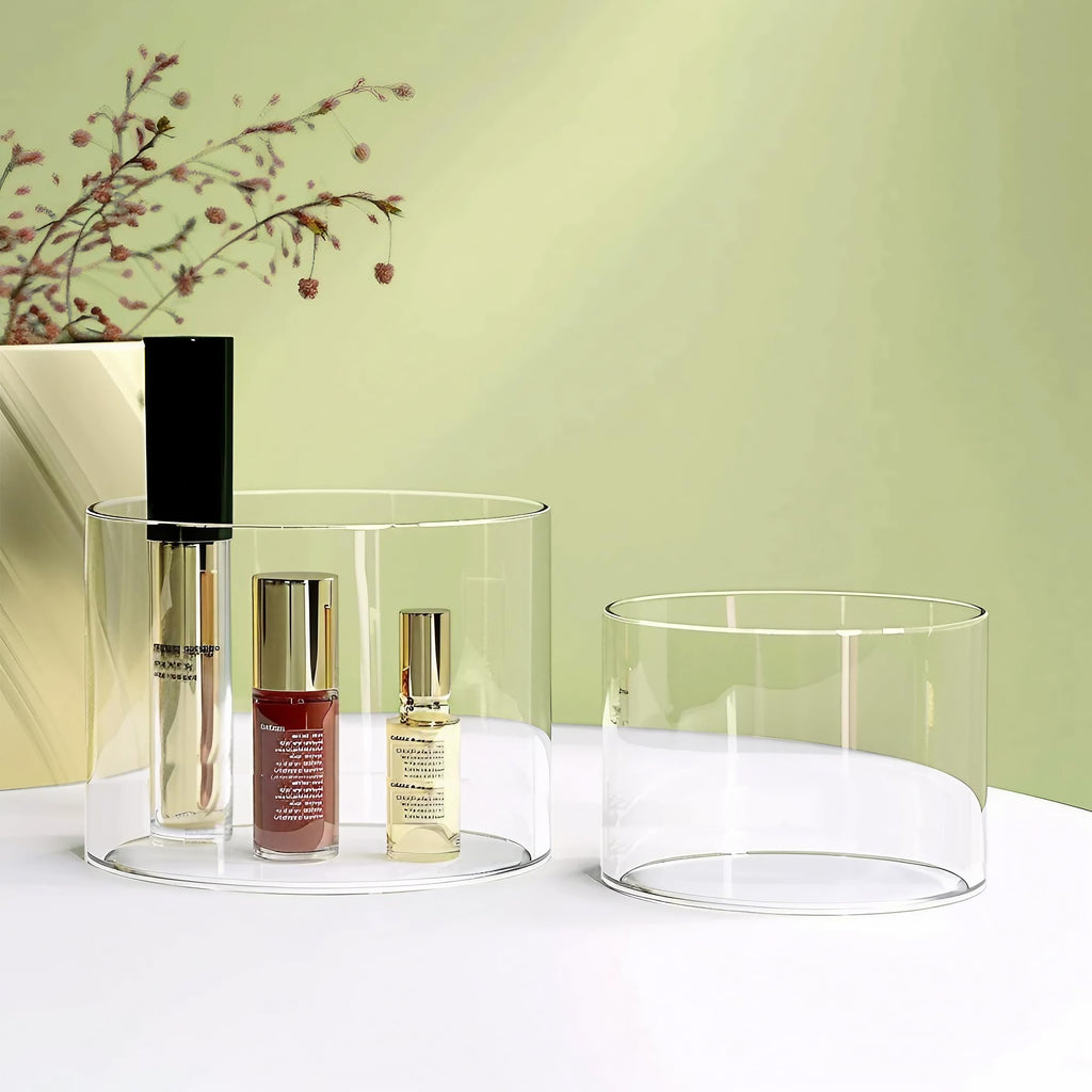 6Pcs Buffet Risers, Food Risers for Buffet Table, Acrylic Cube Display Risers with Hollow Bottom, Food Display Stand for Party Jewelry Dessert Figures (Size 5.5",6",6.5",7",7.5",8")