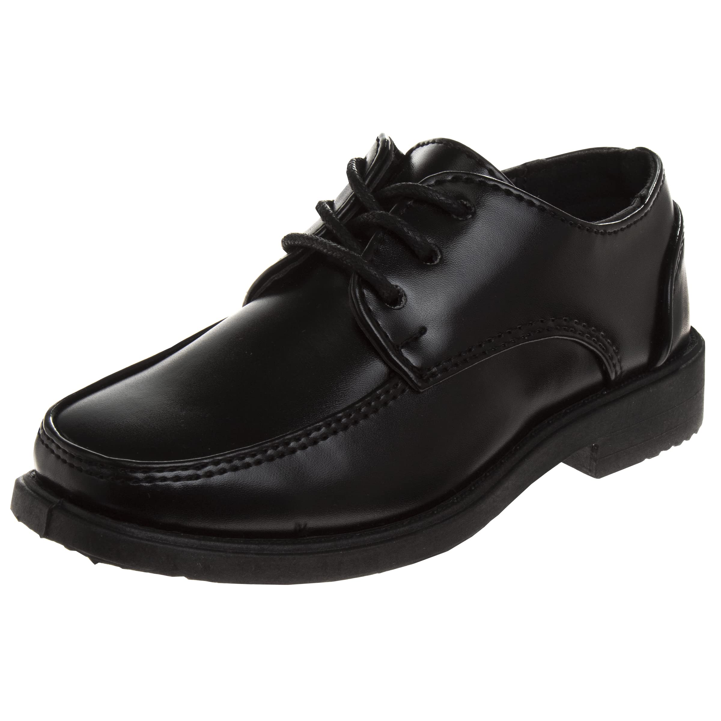 Josmo Boys Classic Comfort Oxford Shoe - Wing Tip Formal Dress Shoes lace up (Colors: Black/Brown/White) (Sizes: 7-10 Toddler / 11-2 Little Kid / 3-6 Big Kid)