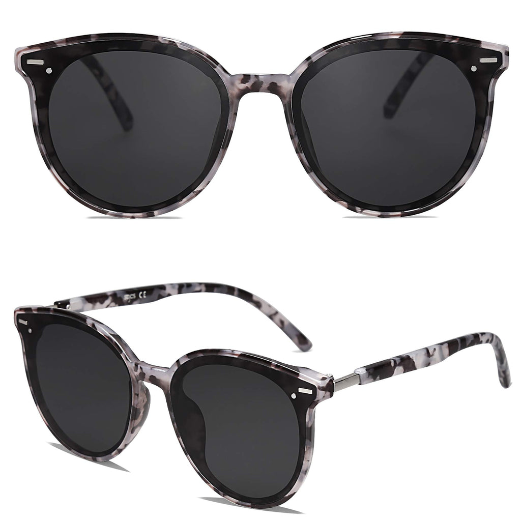 SOJOS Sunglasses Womens Trendy 2025 Classic Round Retro Vintage Shades Large Frame Sunnies SJ2067