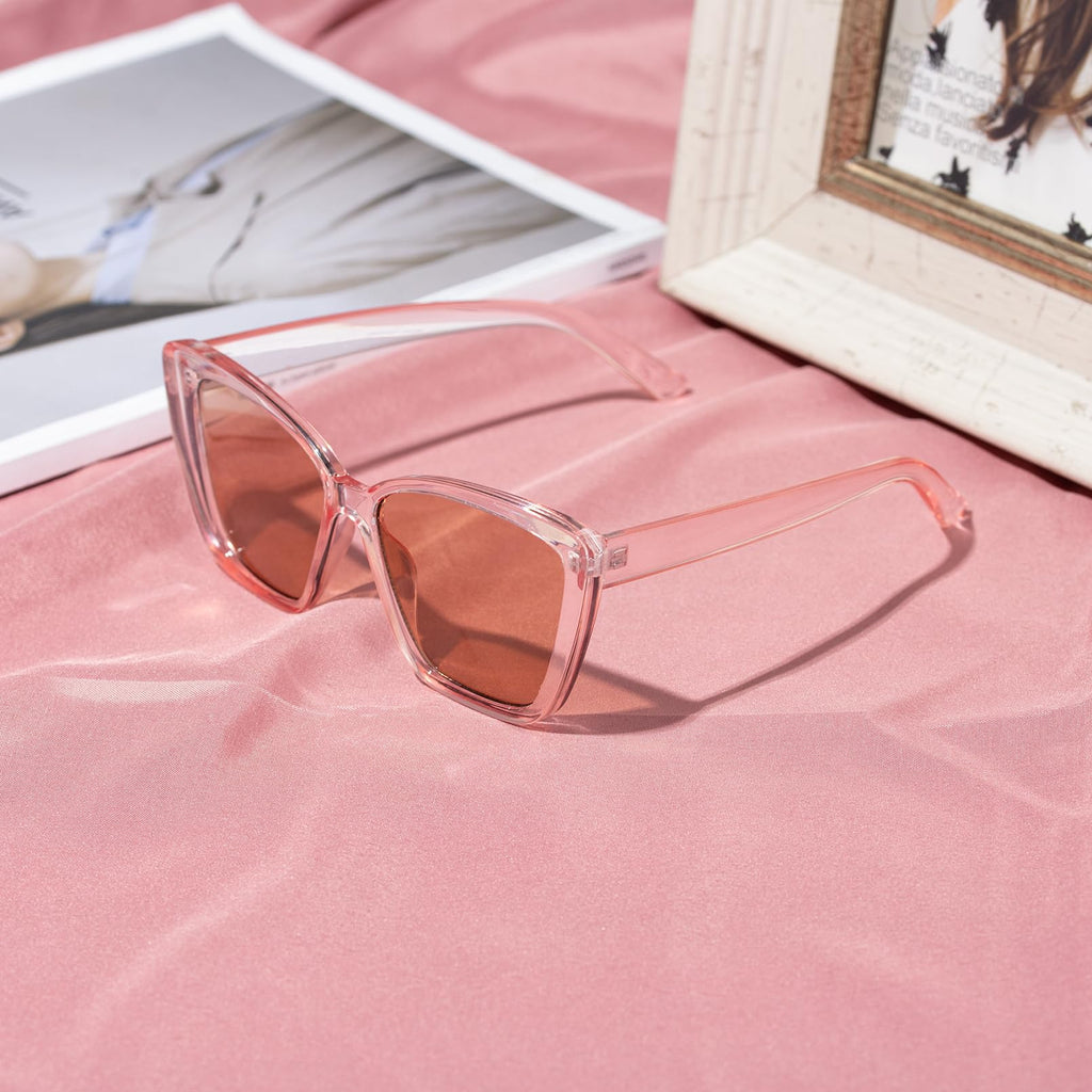 COLOSSEIN Beach Sunglasses for Women and Men Trendy Oversized Sunglasses Classic Square Sunglasses