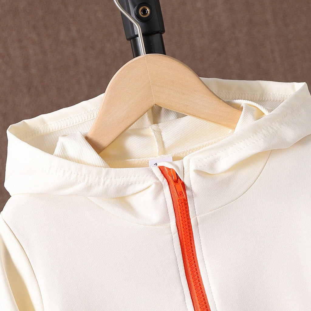 Boys Clothes Kids Little Boy Color Block Half Zip Hoodie & Jogger Pants Outfit Set,4-12 Years