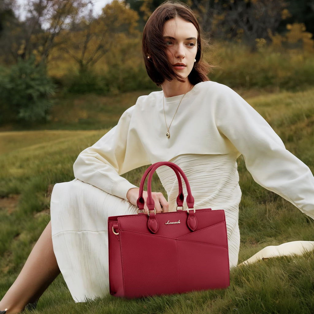 LOVEVOOK Purses for Women,Satchel Handbags Tote Bag, Black Pu Leather Shoulder Crossbody Top Handle Purse with Zipper