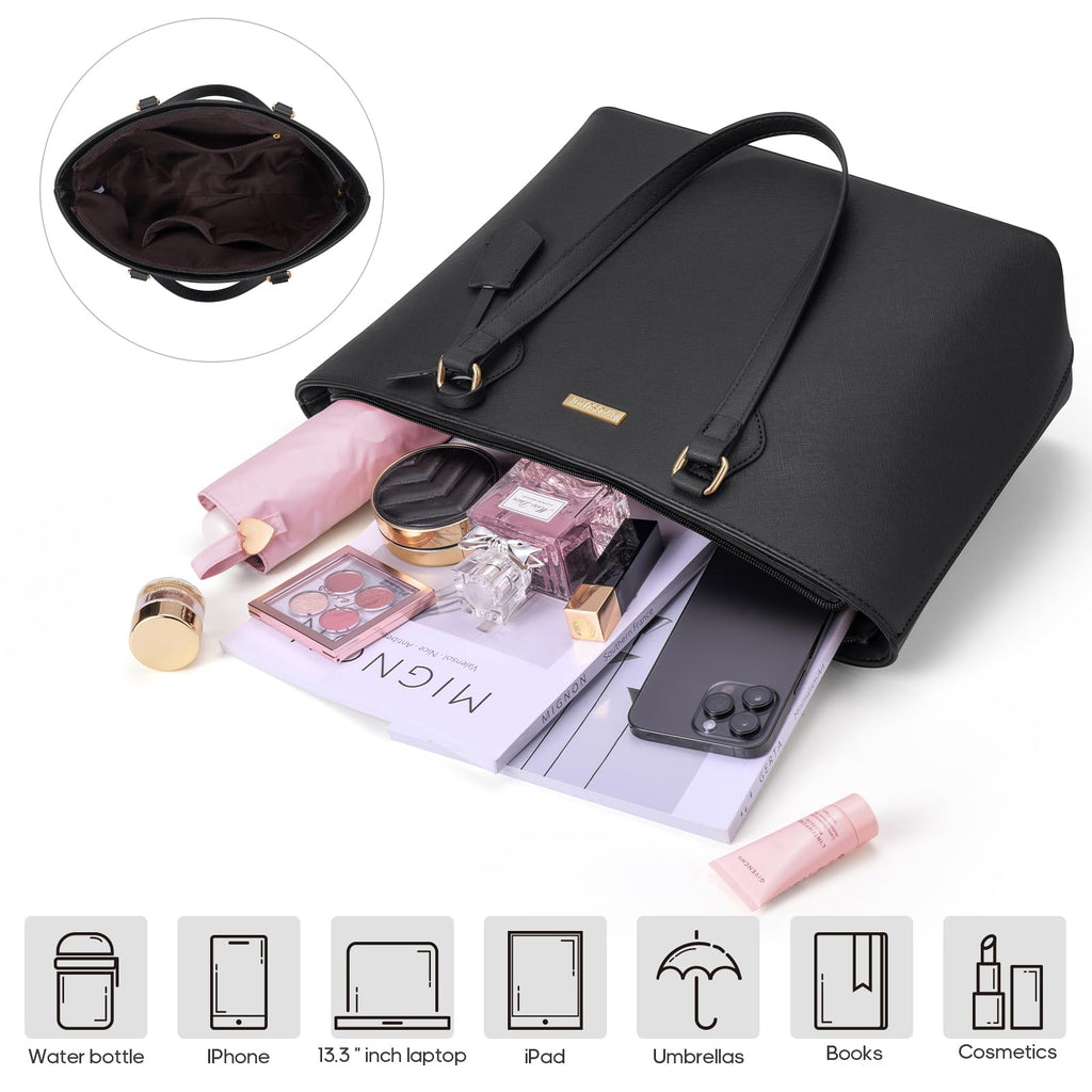 4PCS Women Fashion Handbags Purses Wallet Shoulder Bags Casual Tote Bag Crossbody Bags, Handbag Set Gift for Ladies Girls