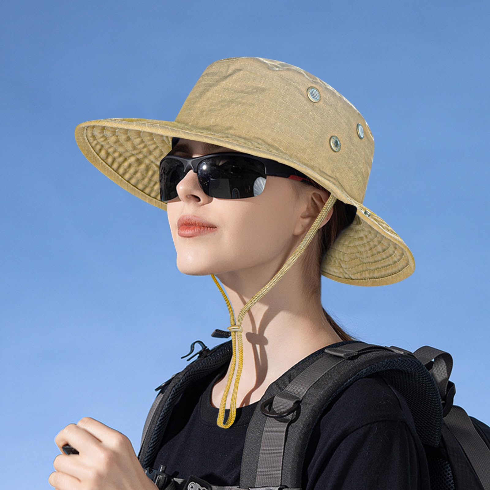 Sun Hats for Men Women Boonie Hat Foldable Fishing Hat UPF 50+ Bucket Hat for Fishing Hiking Garden Safari Beach