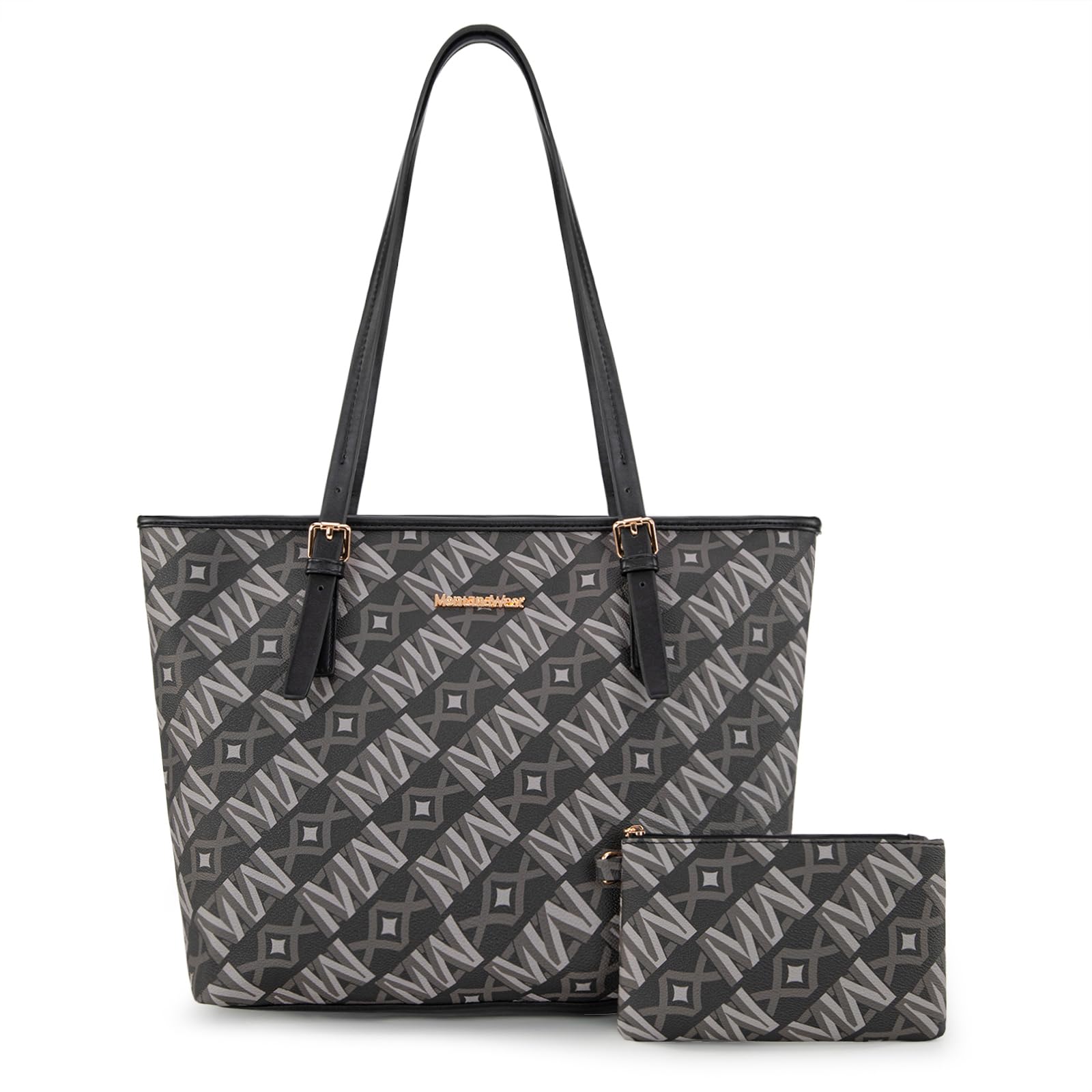 Montana West Tote Bags Vegan Leather Purses and Handbags for Women Top Handle Ladies Shoulder Bags