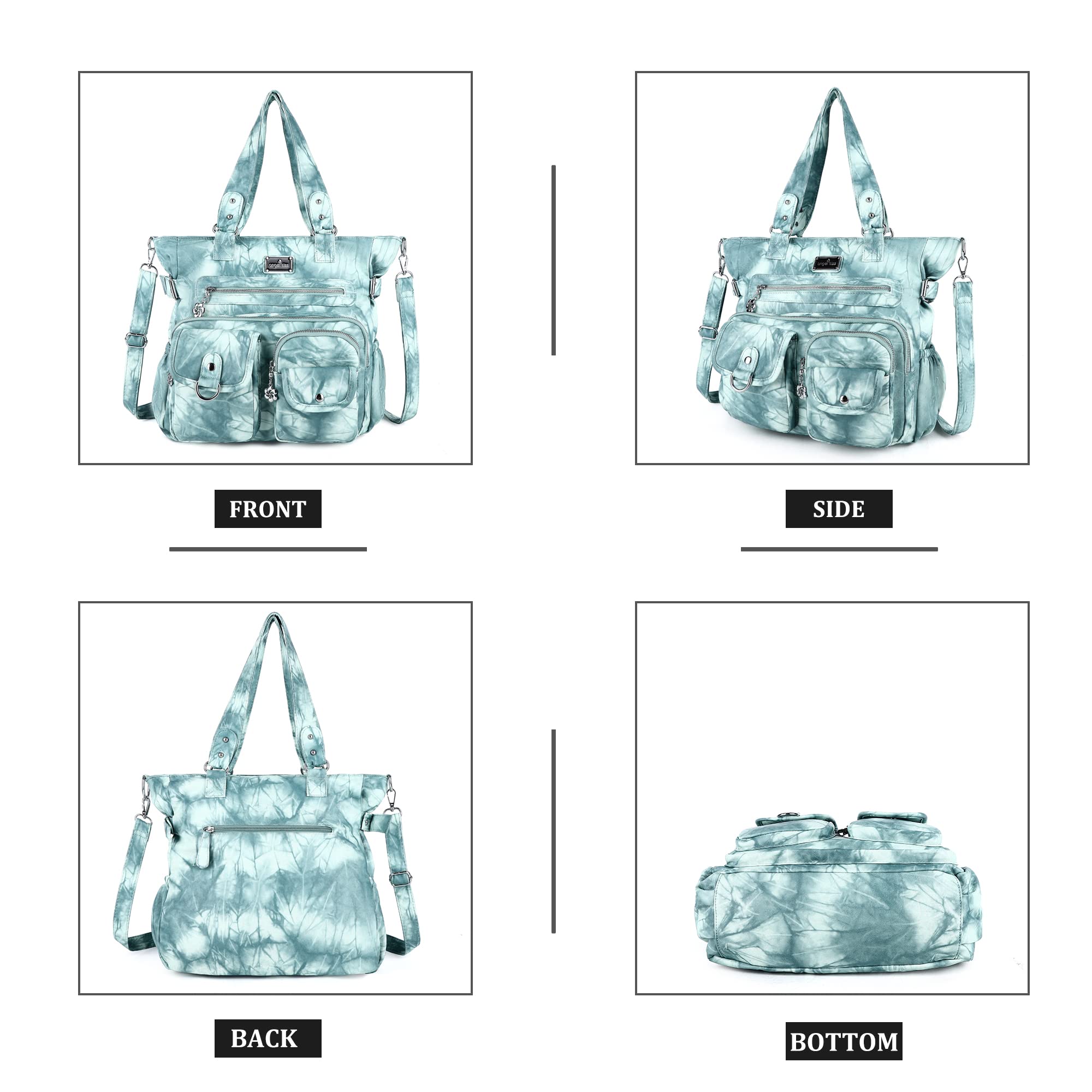 Angelkiss Purses and Handbag for Women Soft Leather Hobo Bags Satchel Shoulder Bags Ladies Tote Crossbody Bag