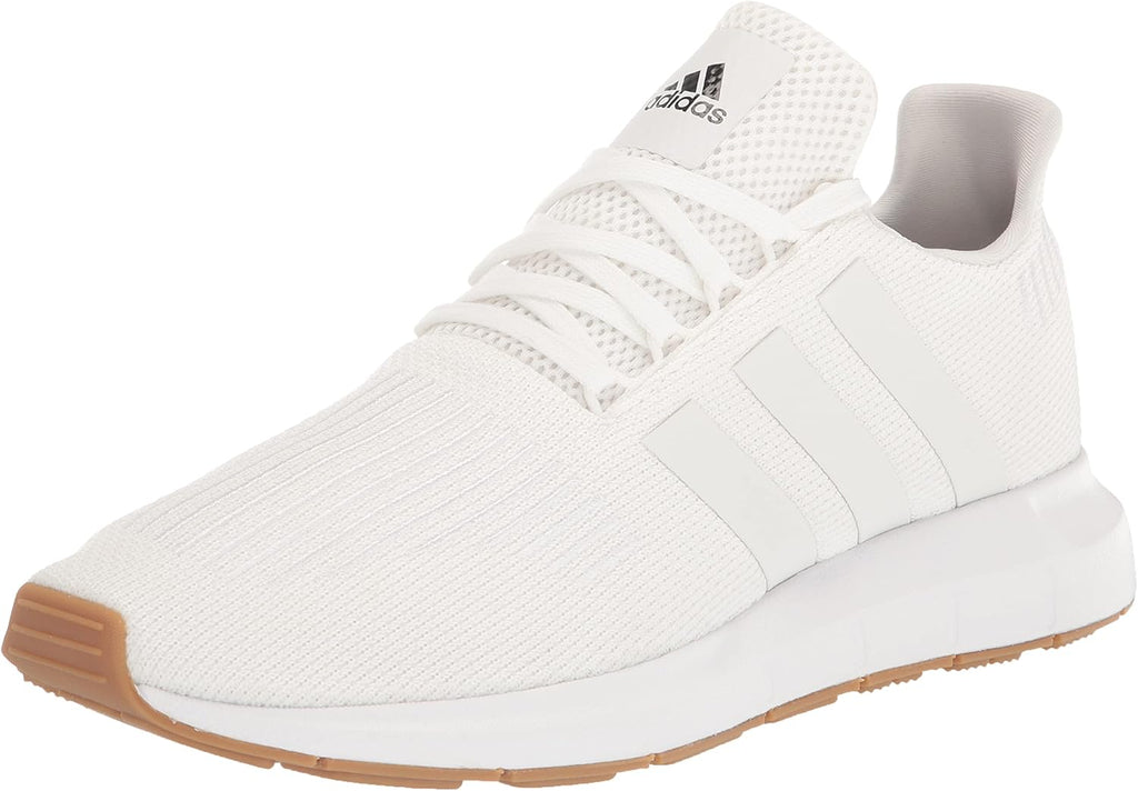 adidas Men's Swift Run 1.0 Sneaker, White/White/Black, 10.5