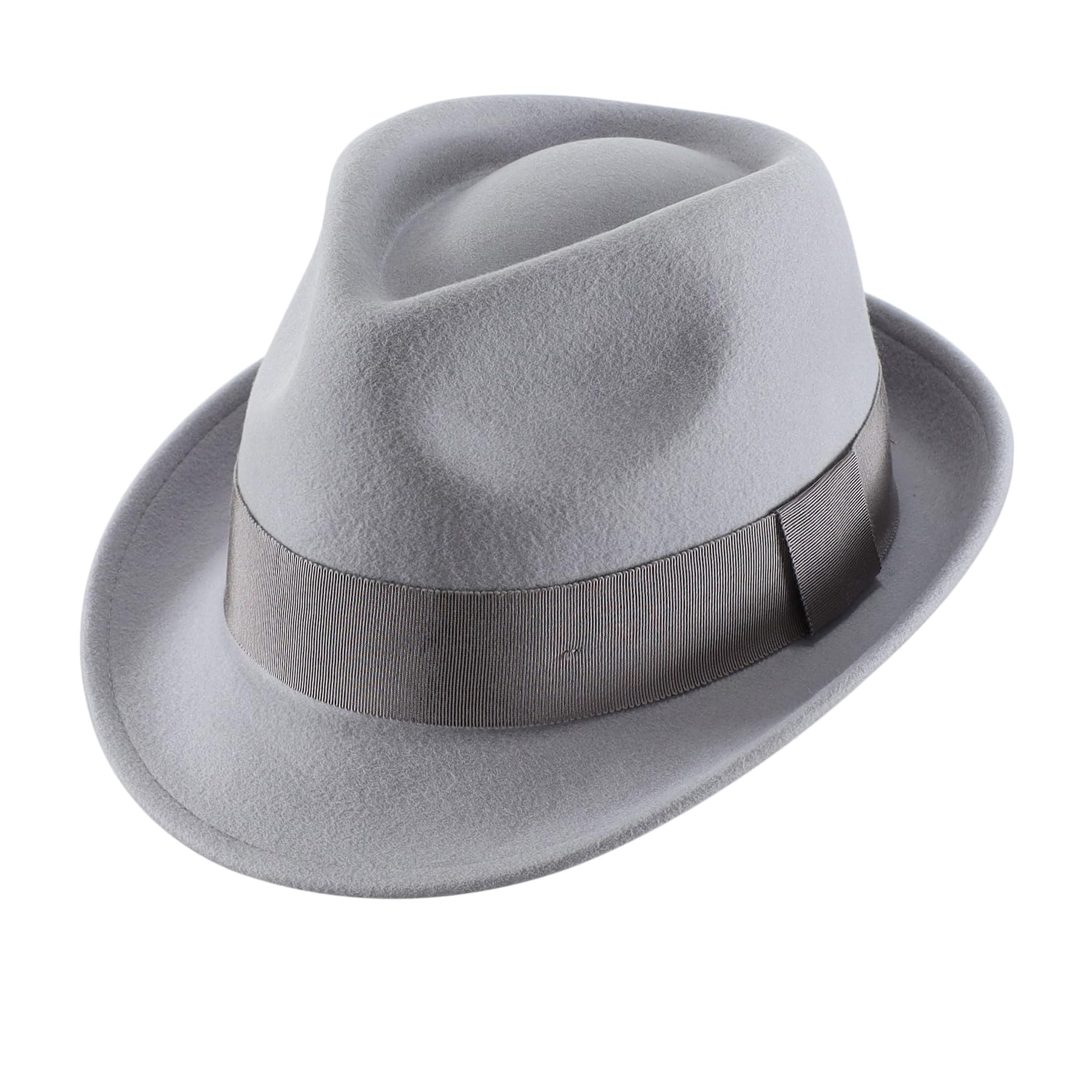 Home Prefer Men's Wool Felt Winter Hat Short Brim Fedora Hat