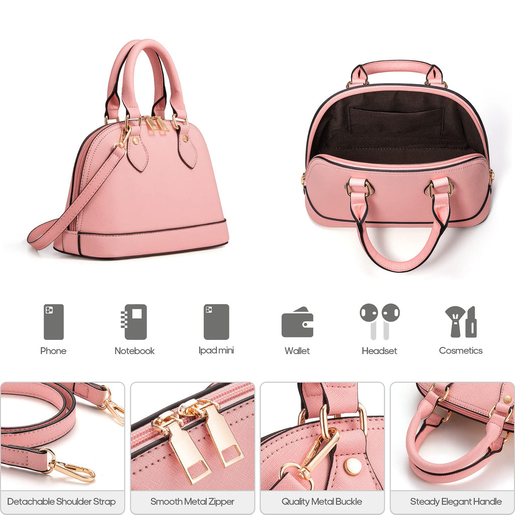 4PCS Women Fashion Handbags Purses Wallet Shoulder Bags Casual Tote Bag Crossbody Bags, Handbag Set Gift for Ladies Girls
