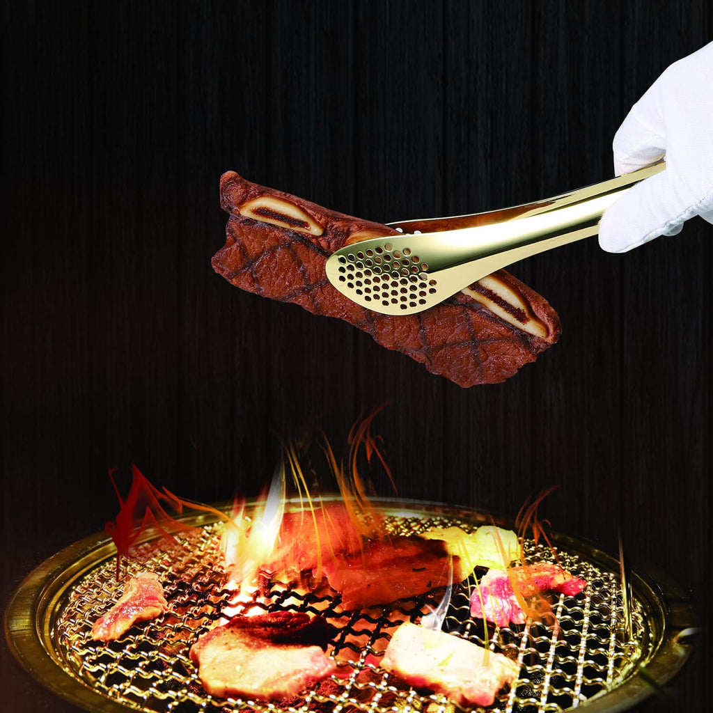 MSY BIGSUNNY 9 inch Buffet Tongs, Set of 2 Stainless Steel Food Serving Tongs