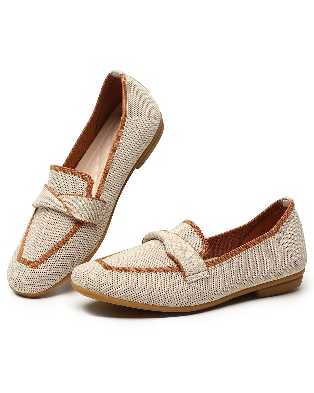 Women's Slip-on Loafer Soft Flats Comfort Knit Walking Office Work Penny Driving Dress Shoes