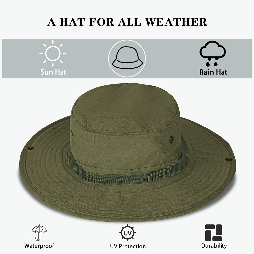 Sun Hats for Men Women Bucket Hat UPF 50+ UV Protection Boonie Hat for Safari Fishing Hiking Garden Beach