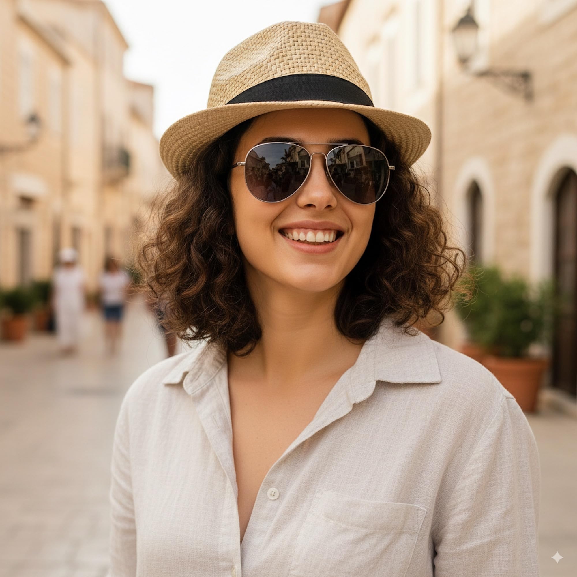 Straw Fedora Hats for Men Women Trilby Fedora Hat Roll Up Hats 1920s Short Brim Panama Hats