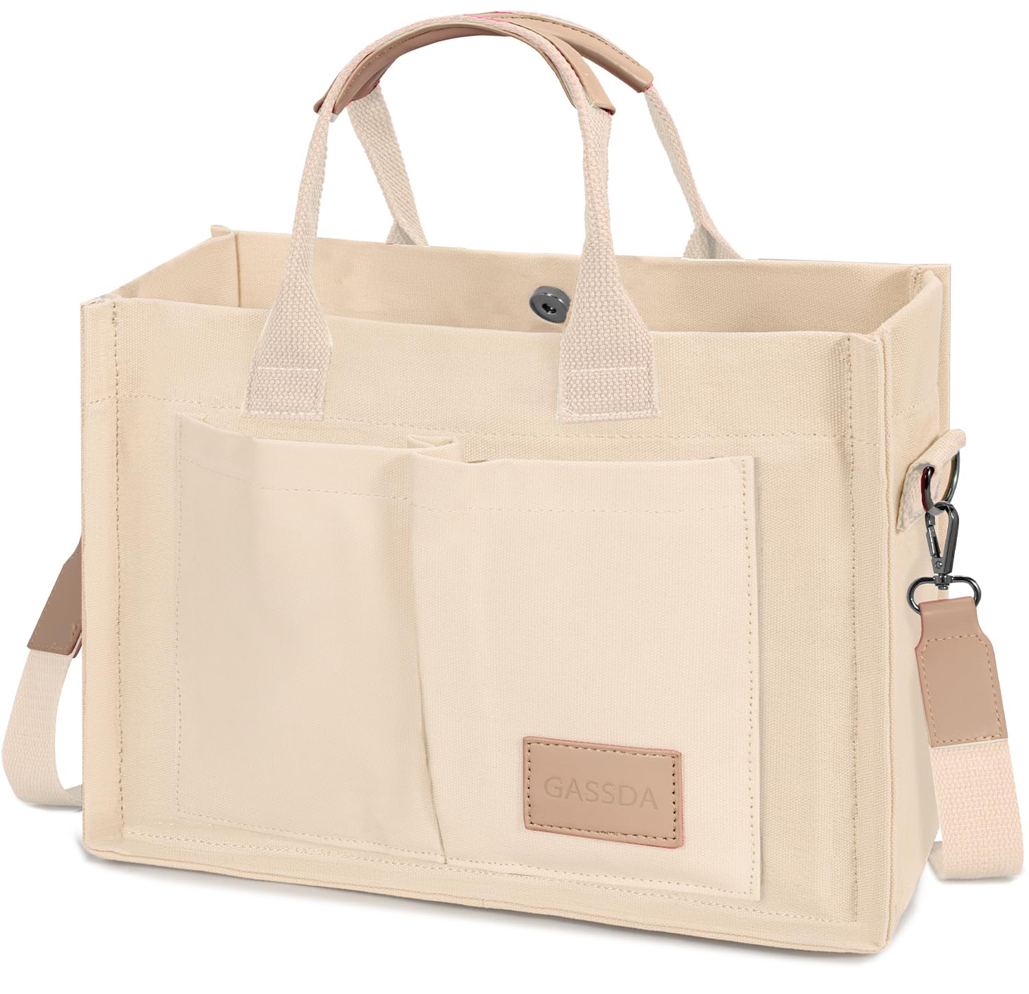 Tote Bags for Women Canvas Tote Purse Crossbody with Pockets Top Handle Shoulder Satchel Bag for Women