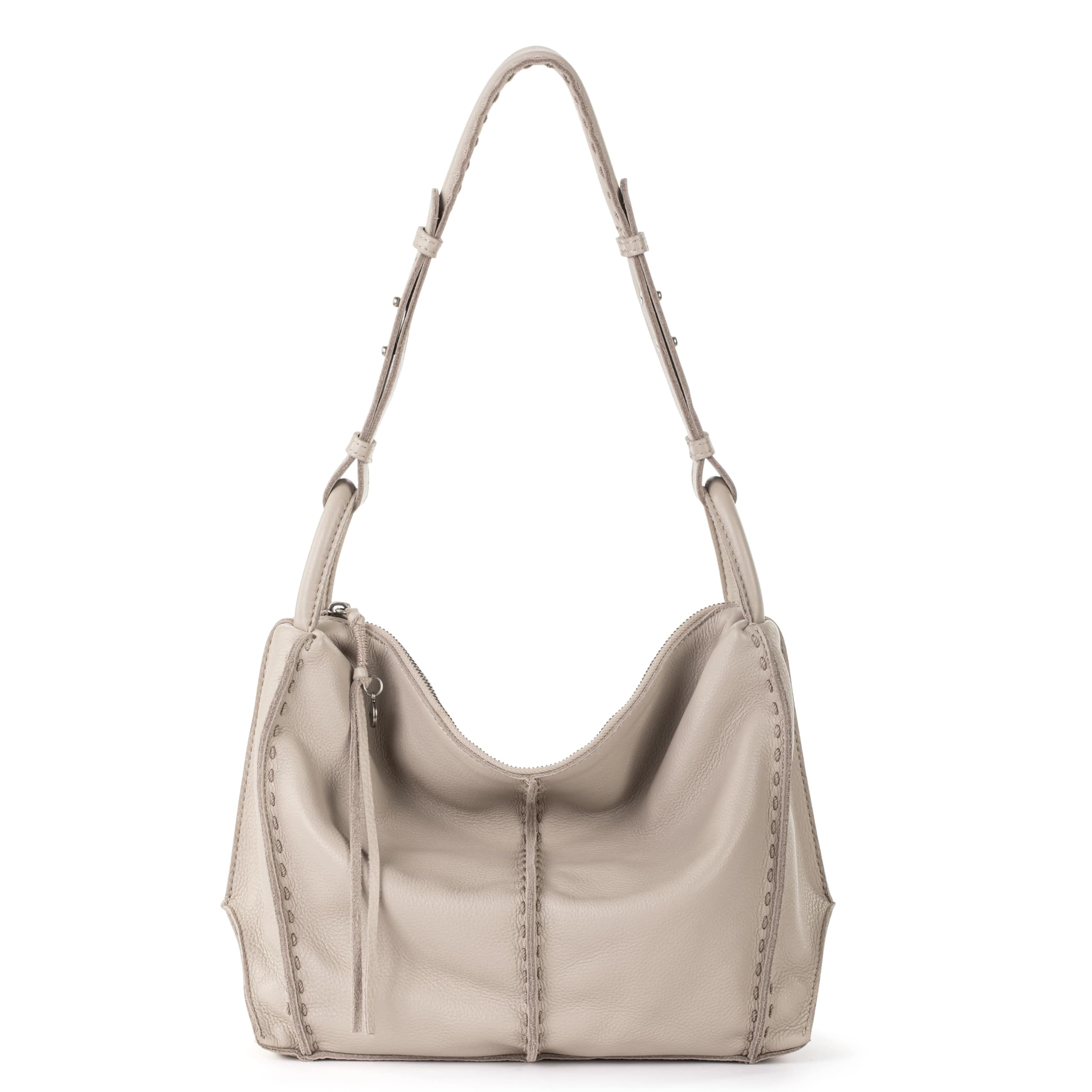 The Sak Los Feliz Hobo Purse - Premium Large Leather Women's Handbag for Everyday & Travel - Durable Purse With Zipper Pocket