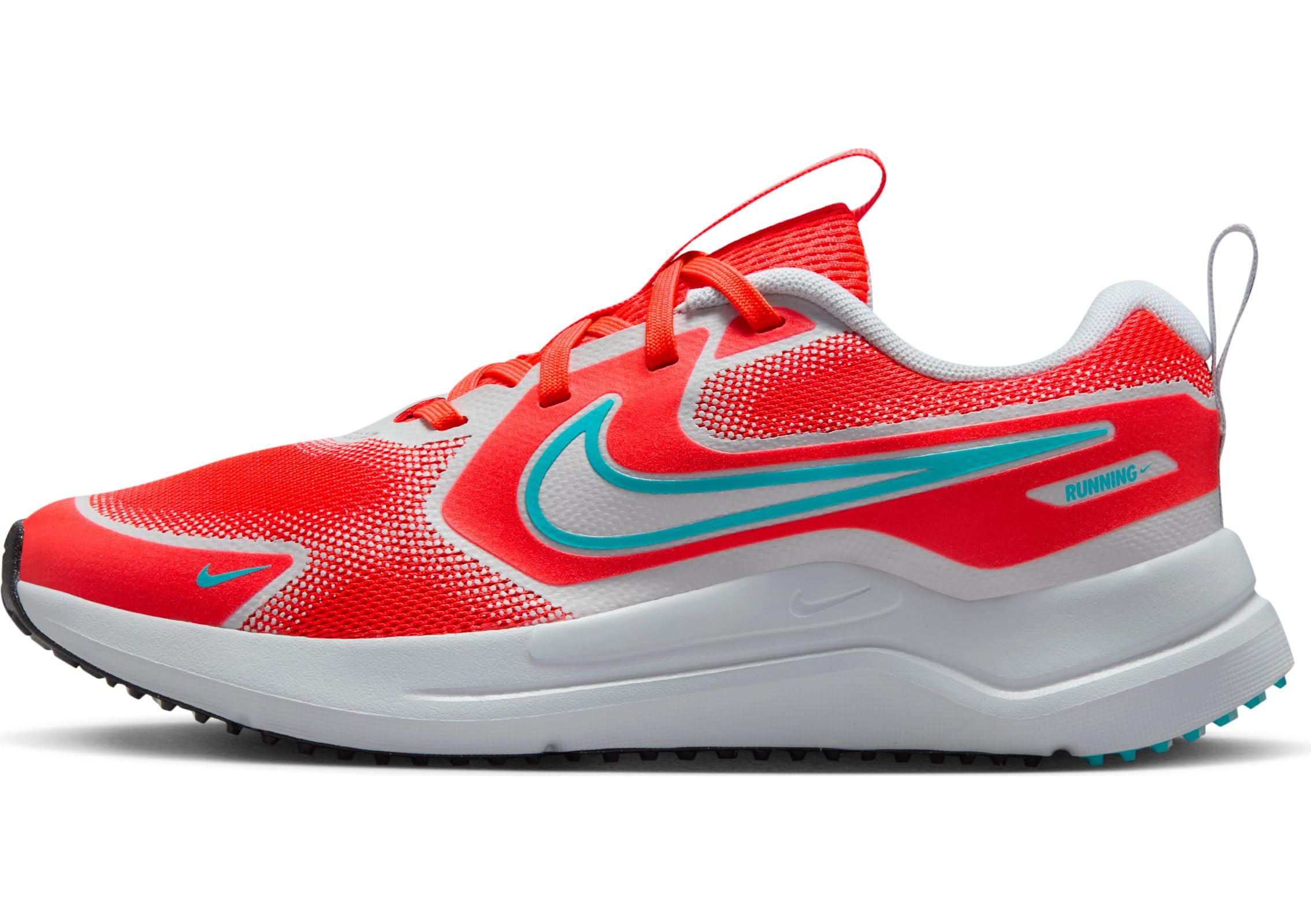 Nike Cosmic Runner Big Kids' Road Running Shoes (HM4402-600, Bright Crimson/Pure Platinum/Black/Dusty Cactus)