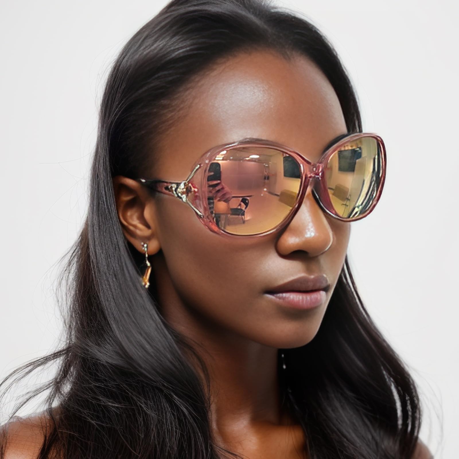 FIMILU Sunglasses for Women Trendy Polarized Sunglasses Oversized Big Sun Glasses Ladies Shades UV Protection