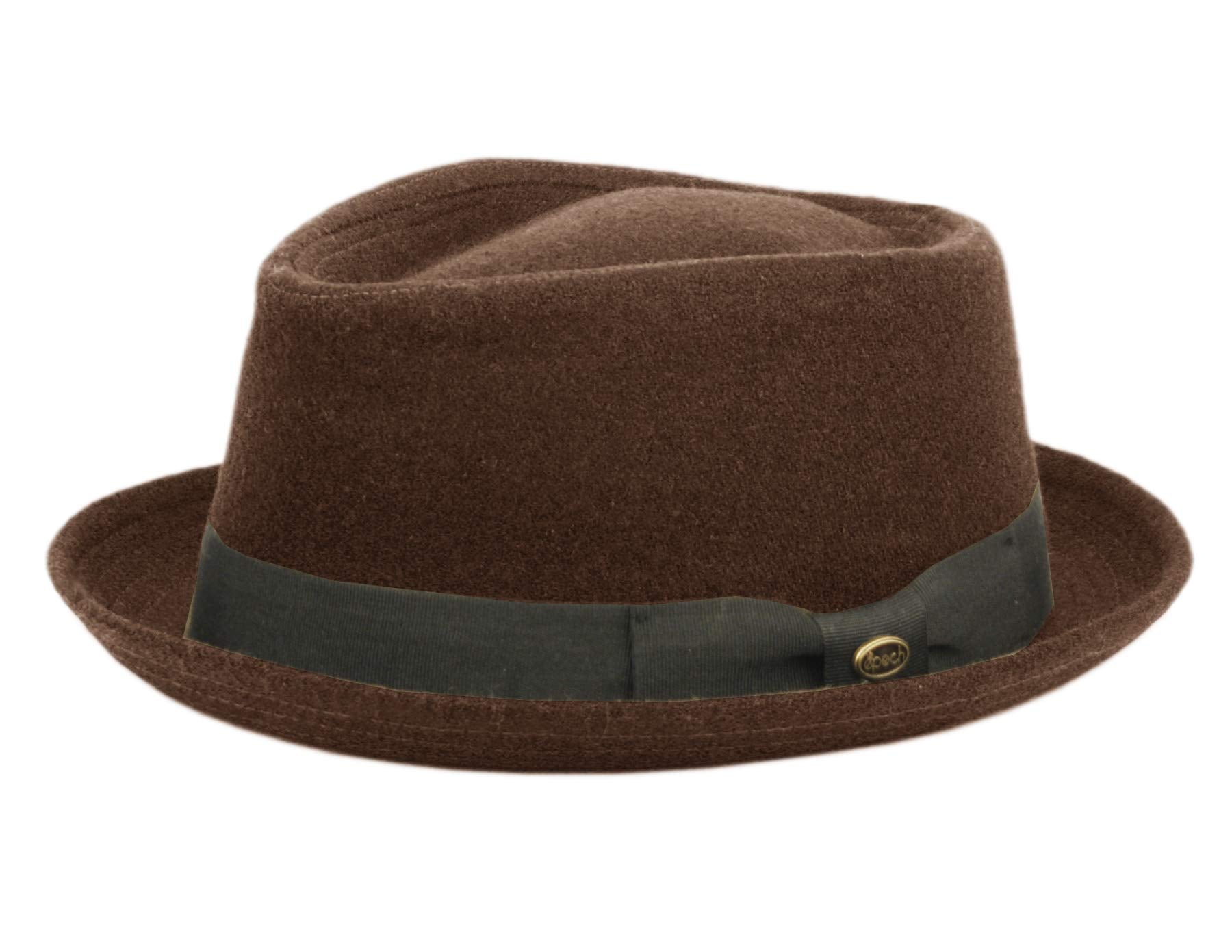 Porkpie Fedora Men's Vintage Style Wool Blend