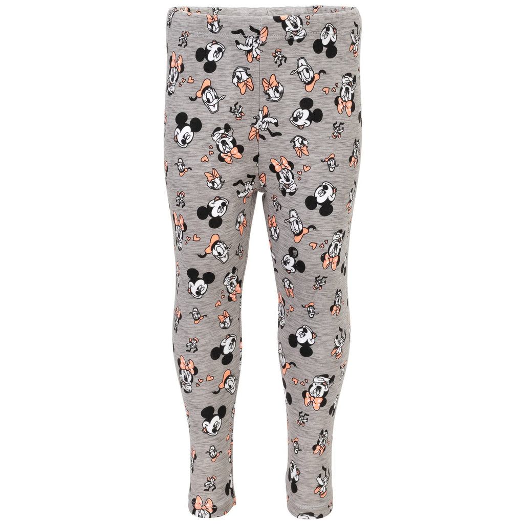 Disney Minnie Mouse Fleece Pullover Crossover Hoodie and Leggings Outfit Set Infant to Big Kid Sizes (12 Months - 14-16)