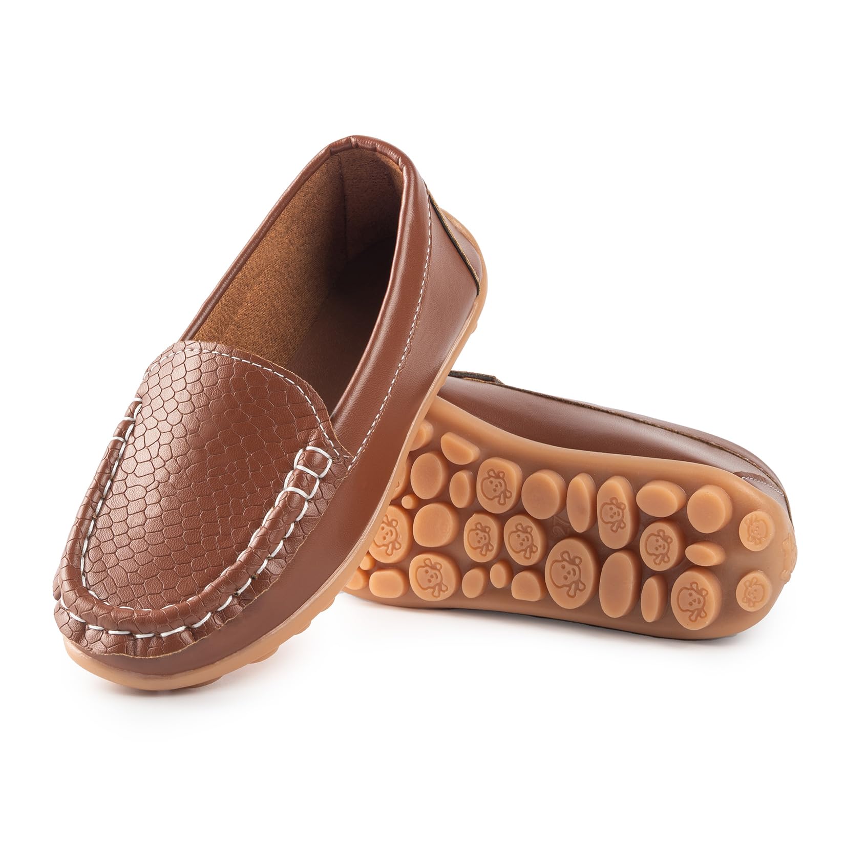 Boys Girls Loafers Dress Flats Slip-On Oxford Casual Moccasins School Walking Boat Shoes(Toddler/Little Kid/Big Kid)