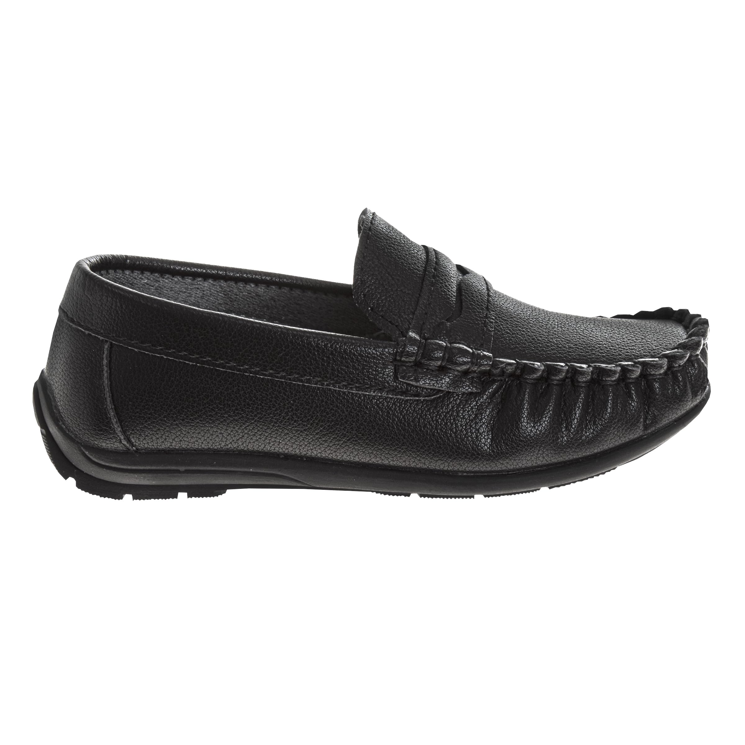 Josmo Boys Moccasin Driving Loafers - Casual Dress Penny Slip On Boat Shoes (Sizes: 5-10 Toddlers / 11-13 Little Kids / 1-5 Big Kids)