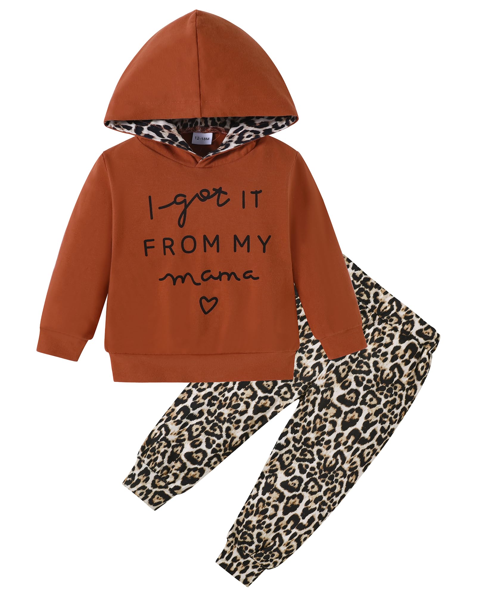 ZOEREA Toddler Girls Clothes Baby Outfits Letter Hoodie Sweatshirts Flower Sweatpants 2Pcs Tracksuit Fall Winter Clothing