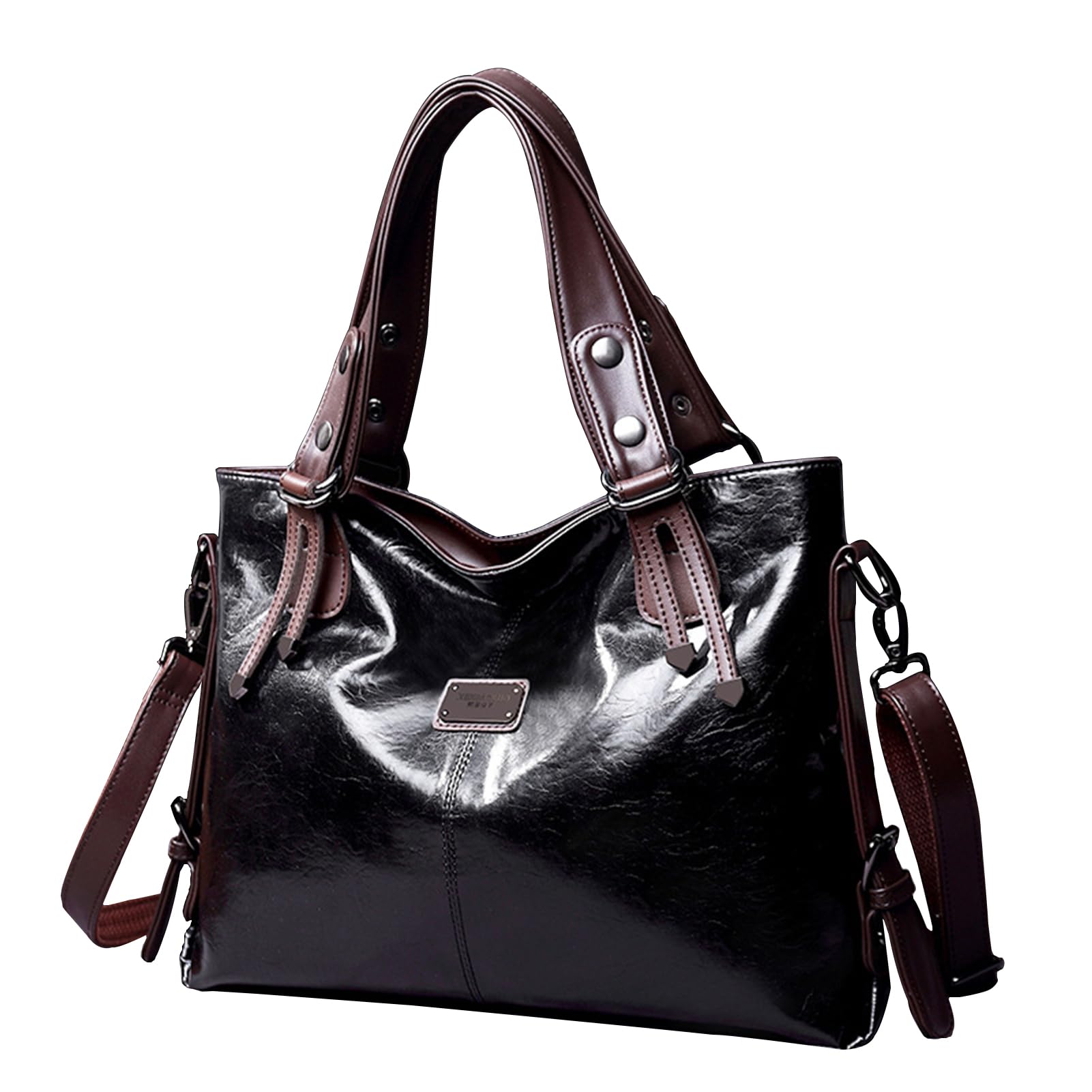 Handbags and Purses for women Vegan Leather Tote Bag for Women Satchel Shoulder Bags Travel Purse with Compartments