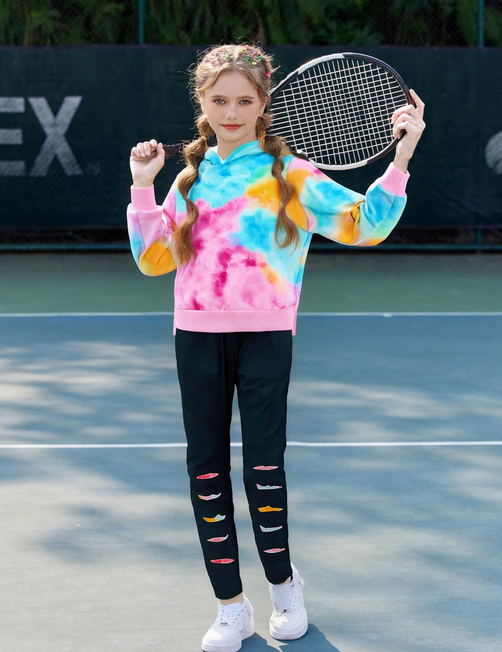 Kid Girls Clothes - Girls Outfits Tie Dye Tops and Leggings Pants 2 Piece Spring Clothes Set