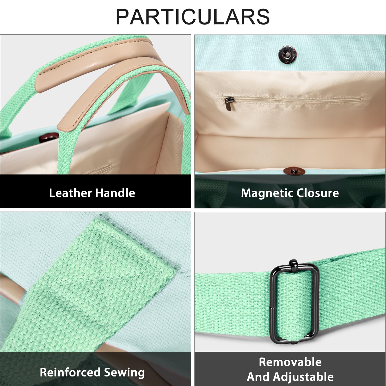 Tote Bags for Women Canvas Tote Purse Crossbody with Pockets Top Handle Shoulder Satchel Bag for Women