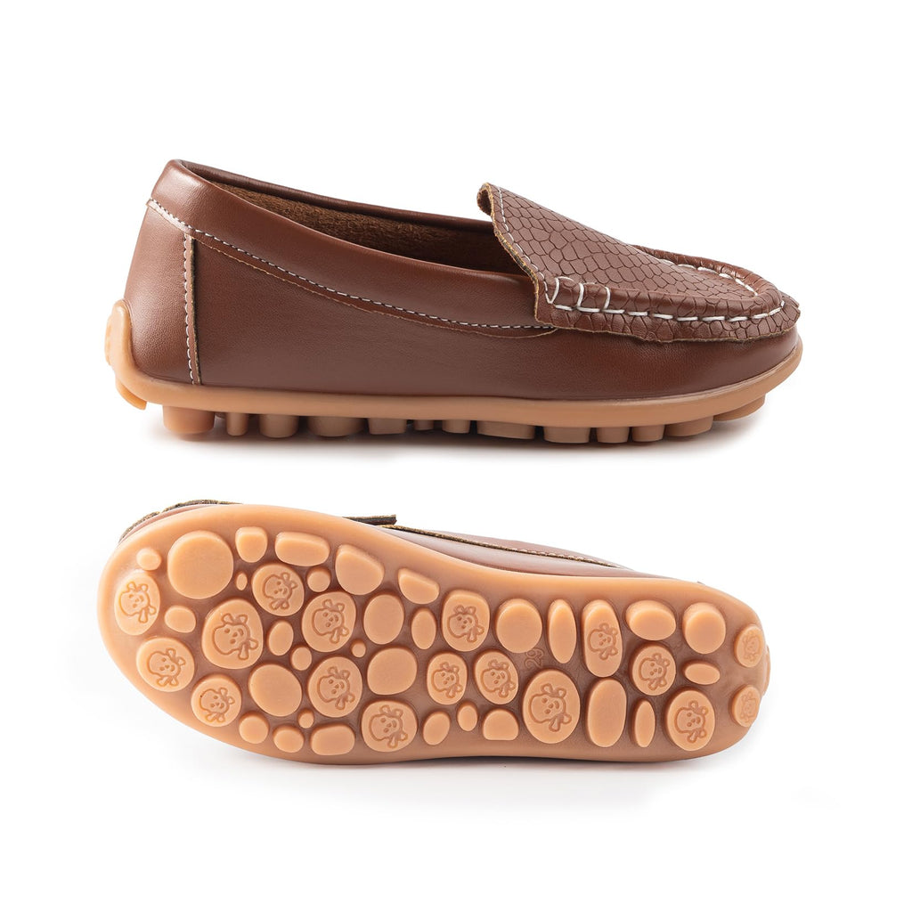 Boys Girls Loafers Dress Flats Slip-On Oxford Casual Moccasins School Walking Boat Shoes(Toddler/Little Kid/Big Kid)